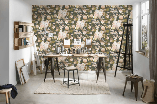 Tapete im Landhaus Stil