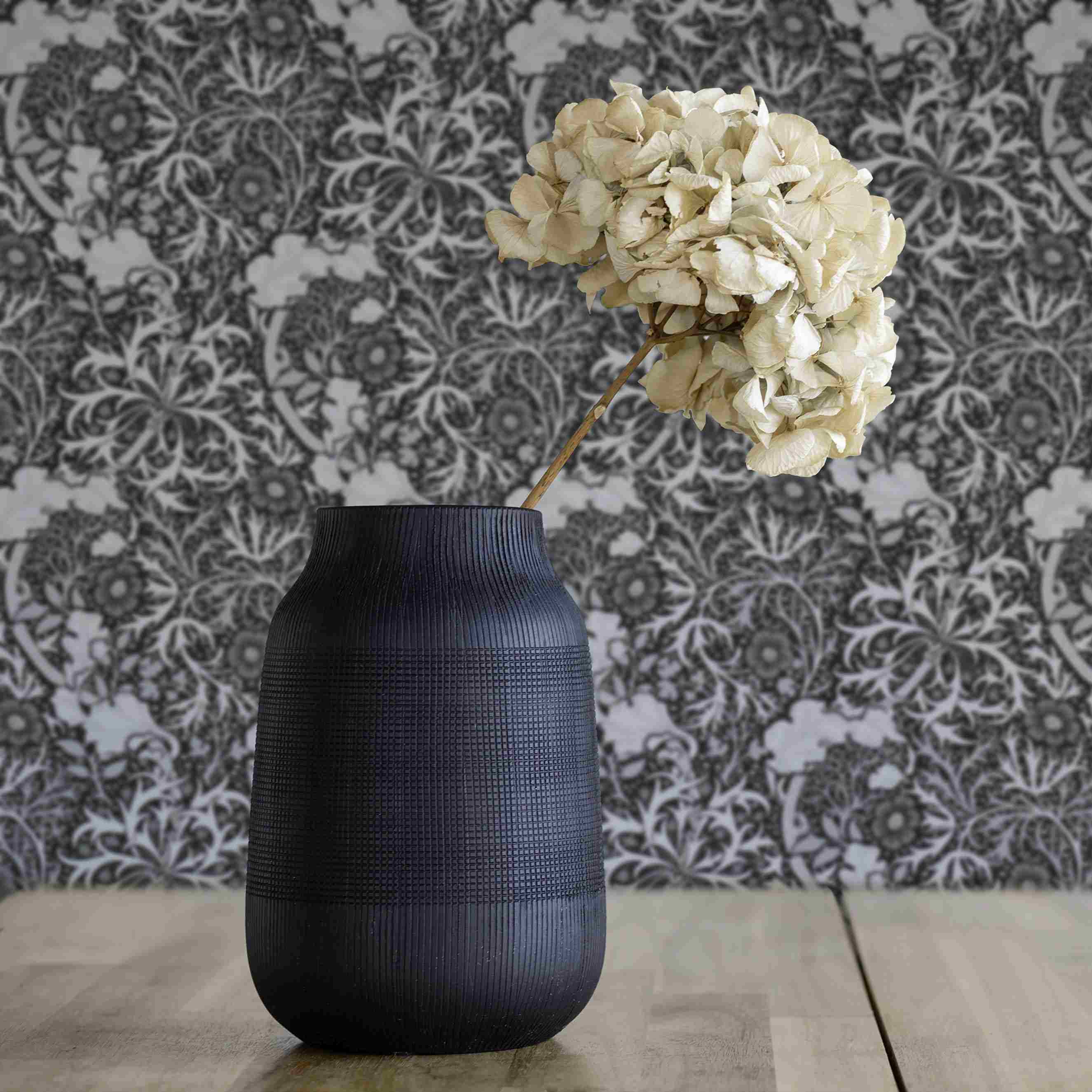 Tapete Juliano Blumen M1-No.4146 Vlies Weiß Schwarz Blumen Tadessi 10.05 x 0.53 m