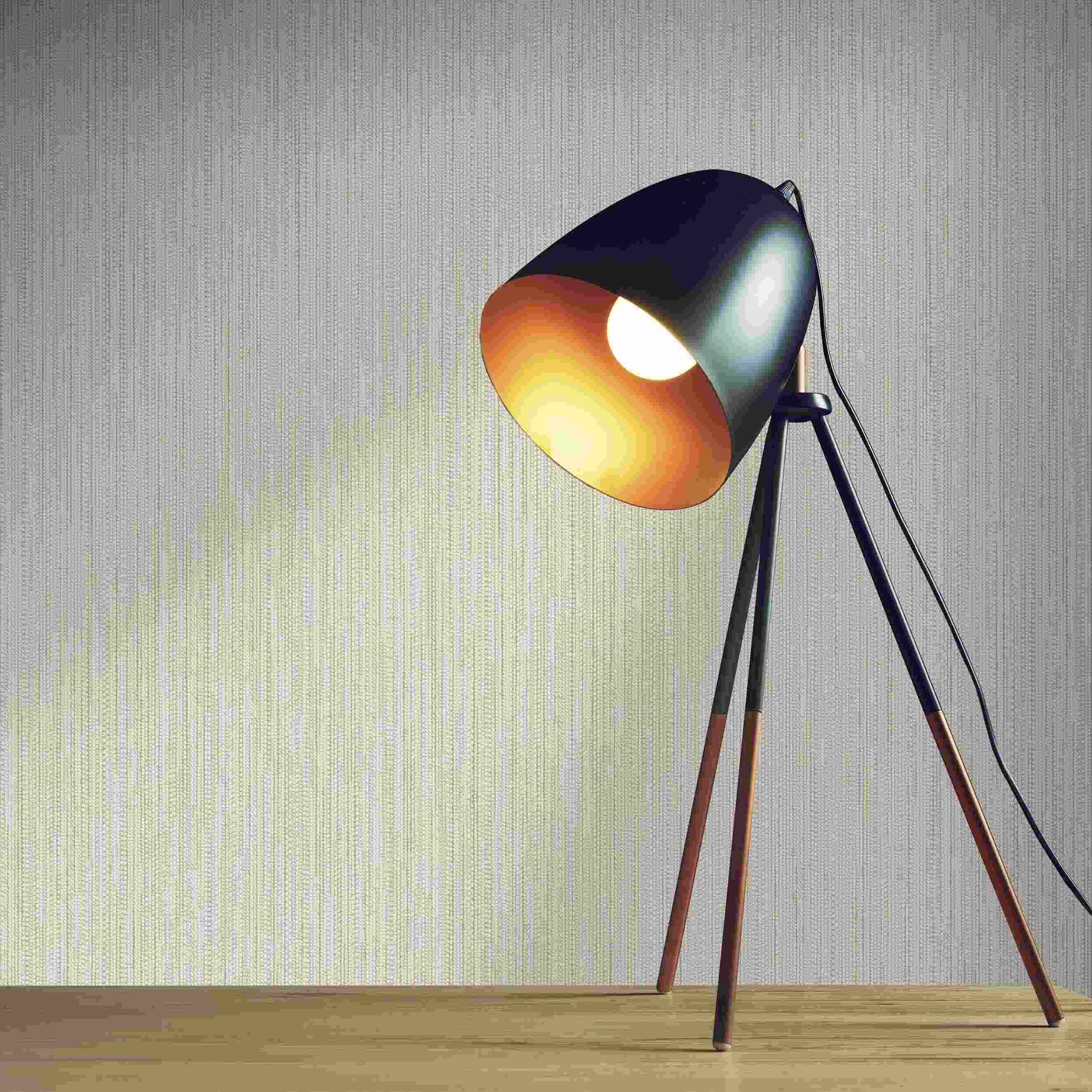 Tapete Romeo Streifen Wellen M1-No.4174 | Vlies | Weiß | Gold | Streifen | Tadessi | 10.05 x 0.53 m