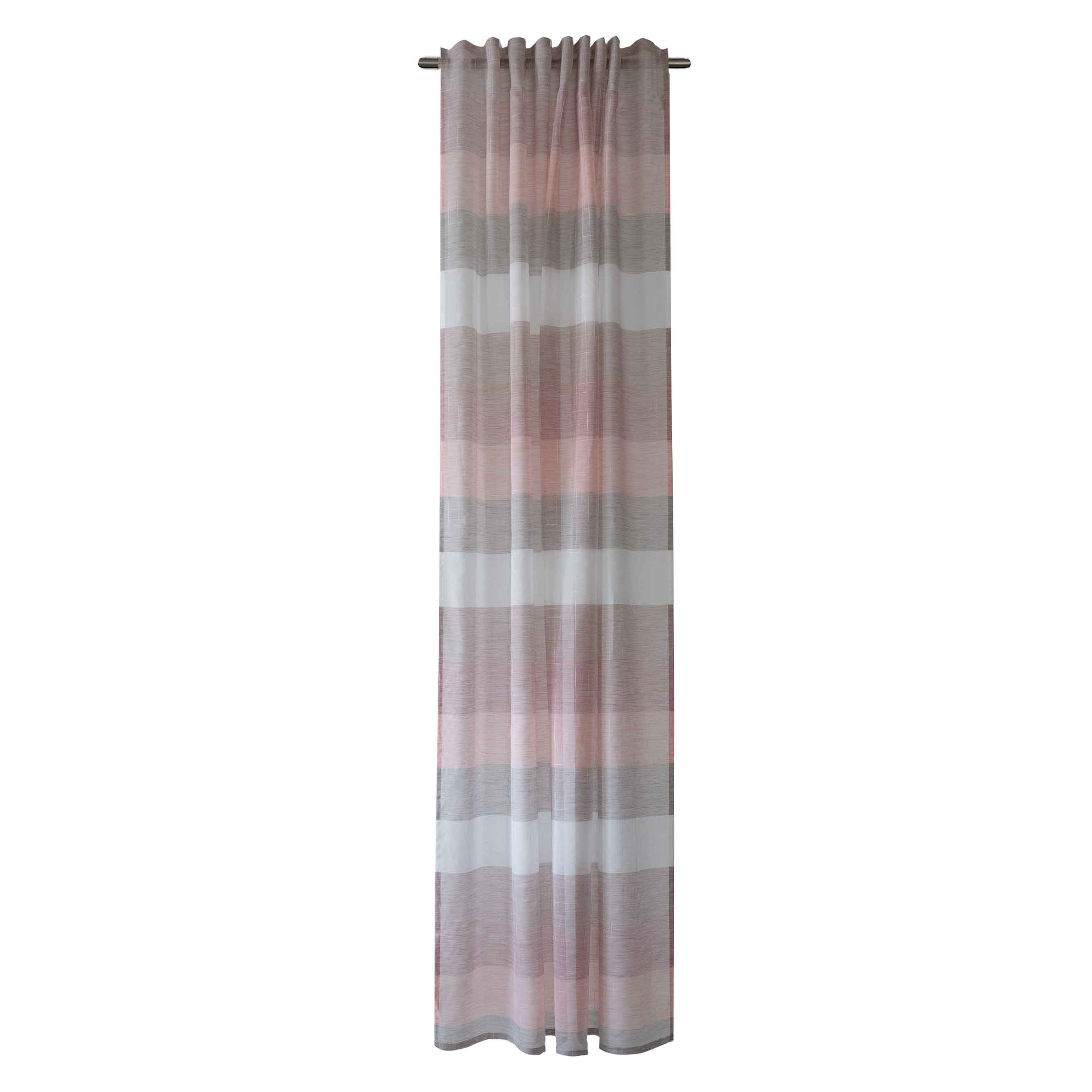 Schlaufenschal Cinzia V3-No.12 | versch. Farben | Vorhang mit verdeckten Schlaufen | halbtransparent