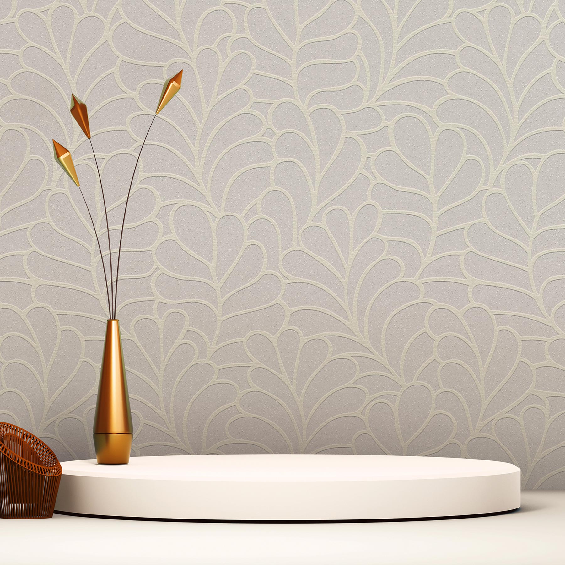 Tapete Grafik Mauro M1-No.3437 Vliestapete Weiß Geometrisches Muster Modern Struktur