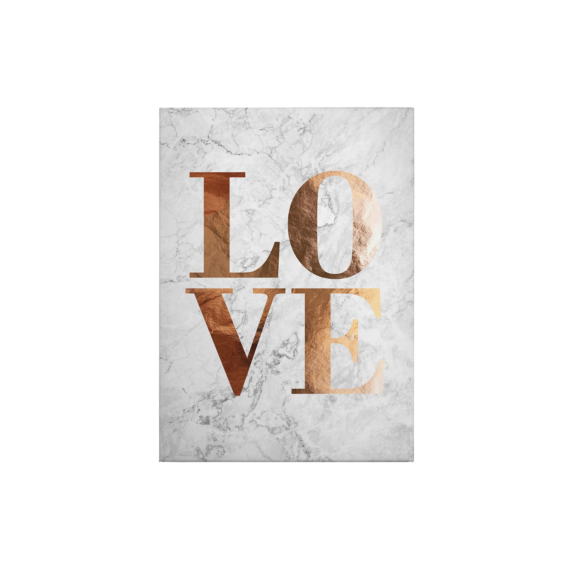 Leinwandbild Zitate Sprüche M1-No.50391 | Wandbild 70 x 50 cm | Weiß Gold Keilrahmen