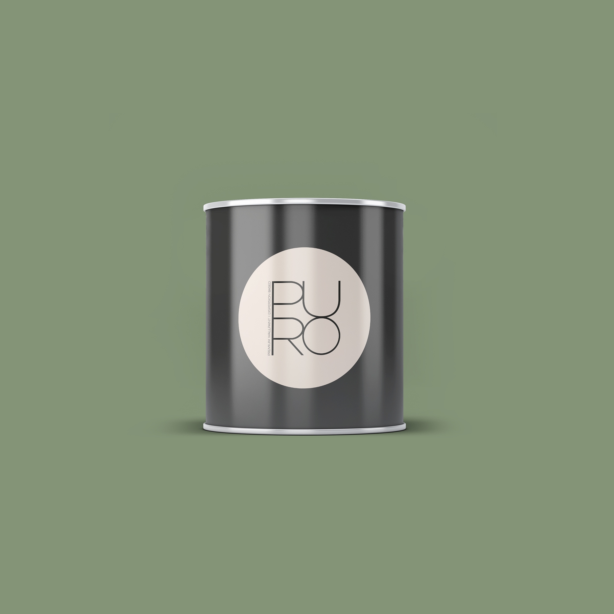 Wandfarbe Grün | PURO Gentle Green | Exklusive Innendispersion Hohe Farbintensität