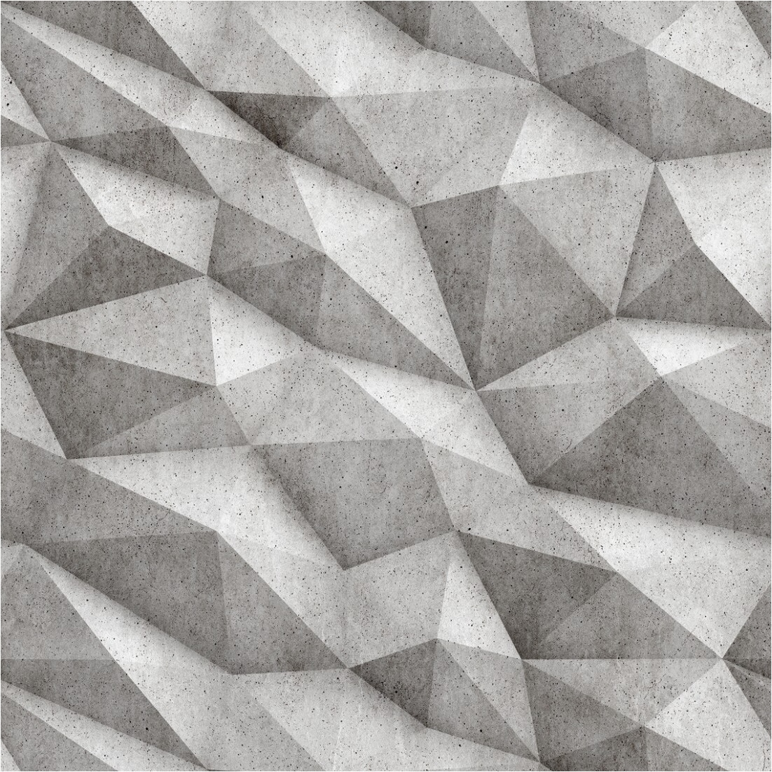 Tadessi Fototapete Betonoptik M1-No.11728 Digitaldruck Tapete Grau - Grafik 3D Optik Wohnzimmer