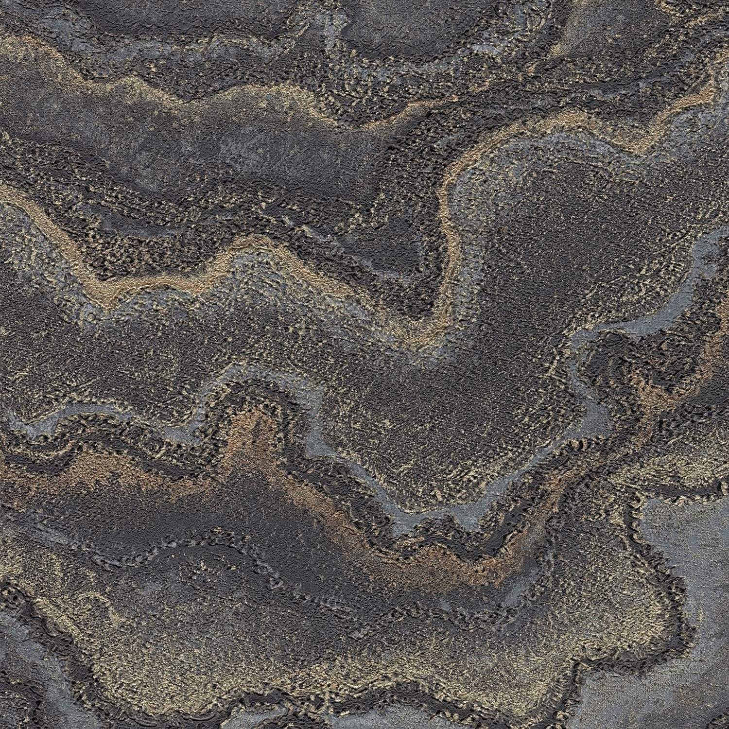 Tapete Giacomo Marmor M1-No.11189 Vlies Schwarz Gold Tadessi 10.05 m x 0.53 m