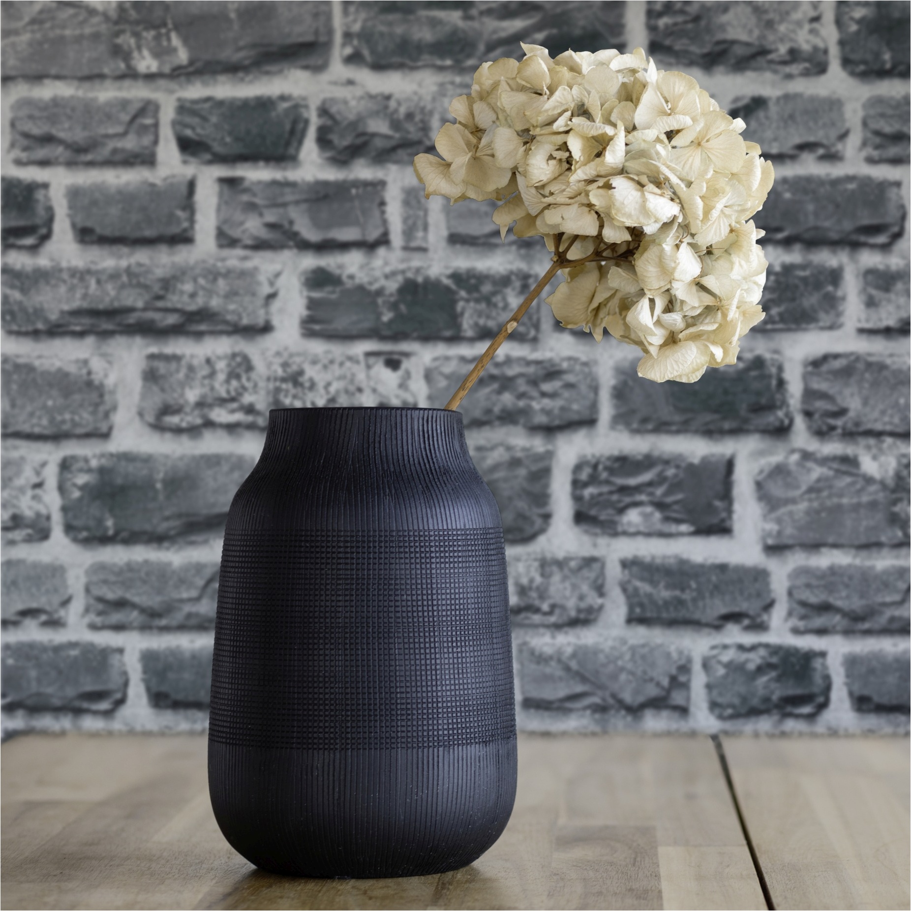 Tapete Steine M1-No.12042 | Vorgeleimte Vliestapete | Grau | Schwarz | Wohnzimmer | Küche