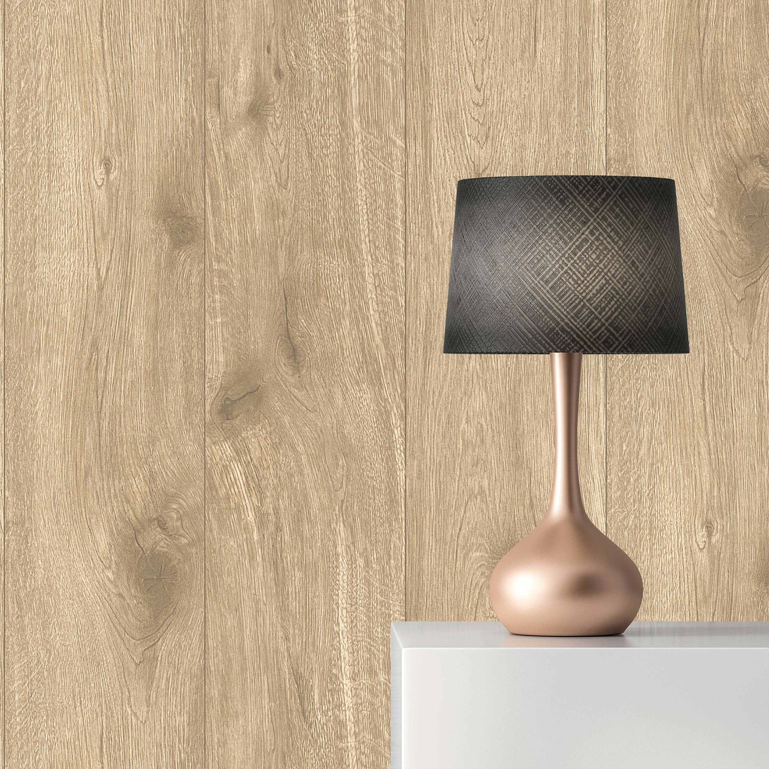 Tapete Holz Mateo M1-No.24 | Vliestapete | Braun | Beige | Tapete in Holzoptik