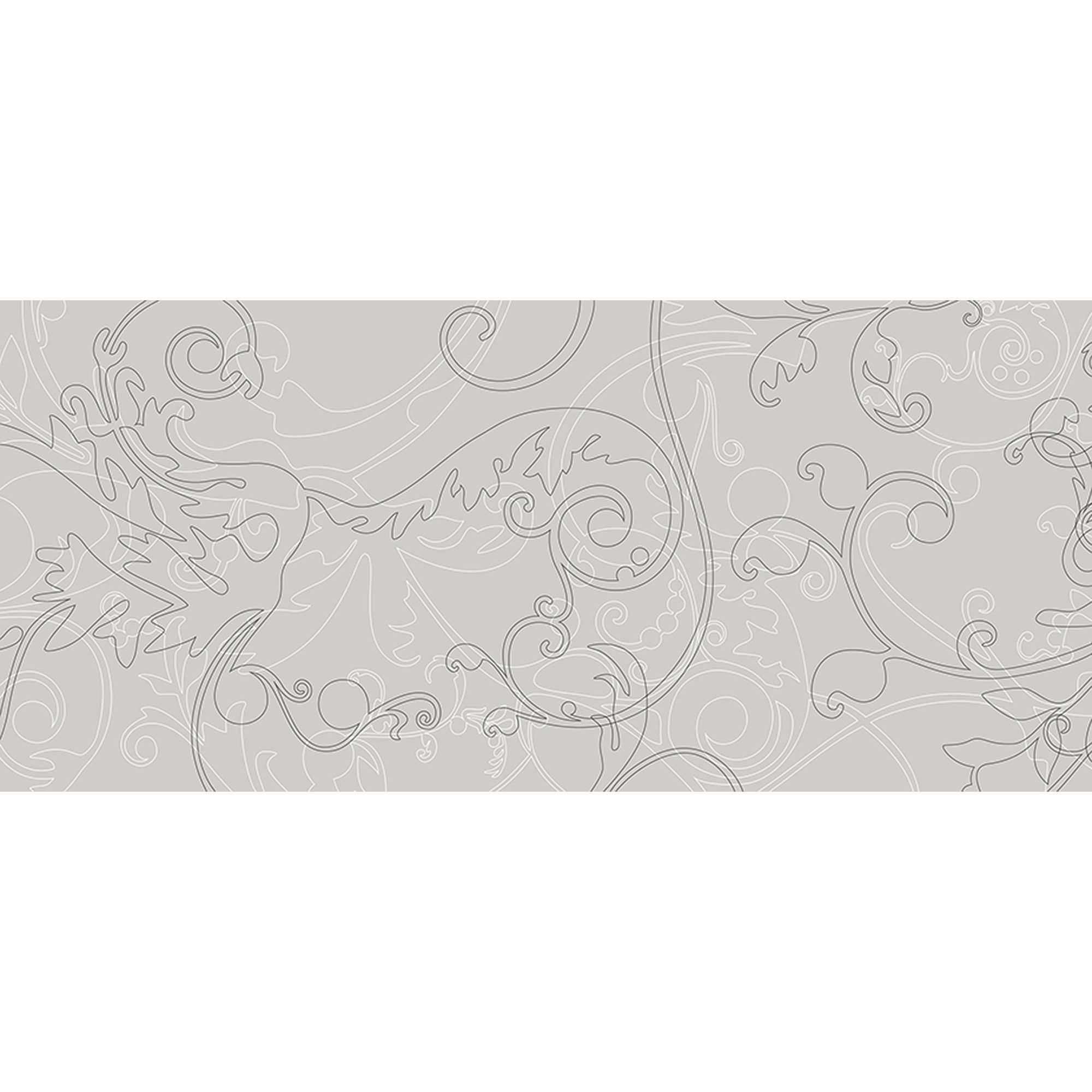 Tadessi Fototapete Barock M1-No.60227 Digitaldruck Tapete Grau Weiß - Ornamente