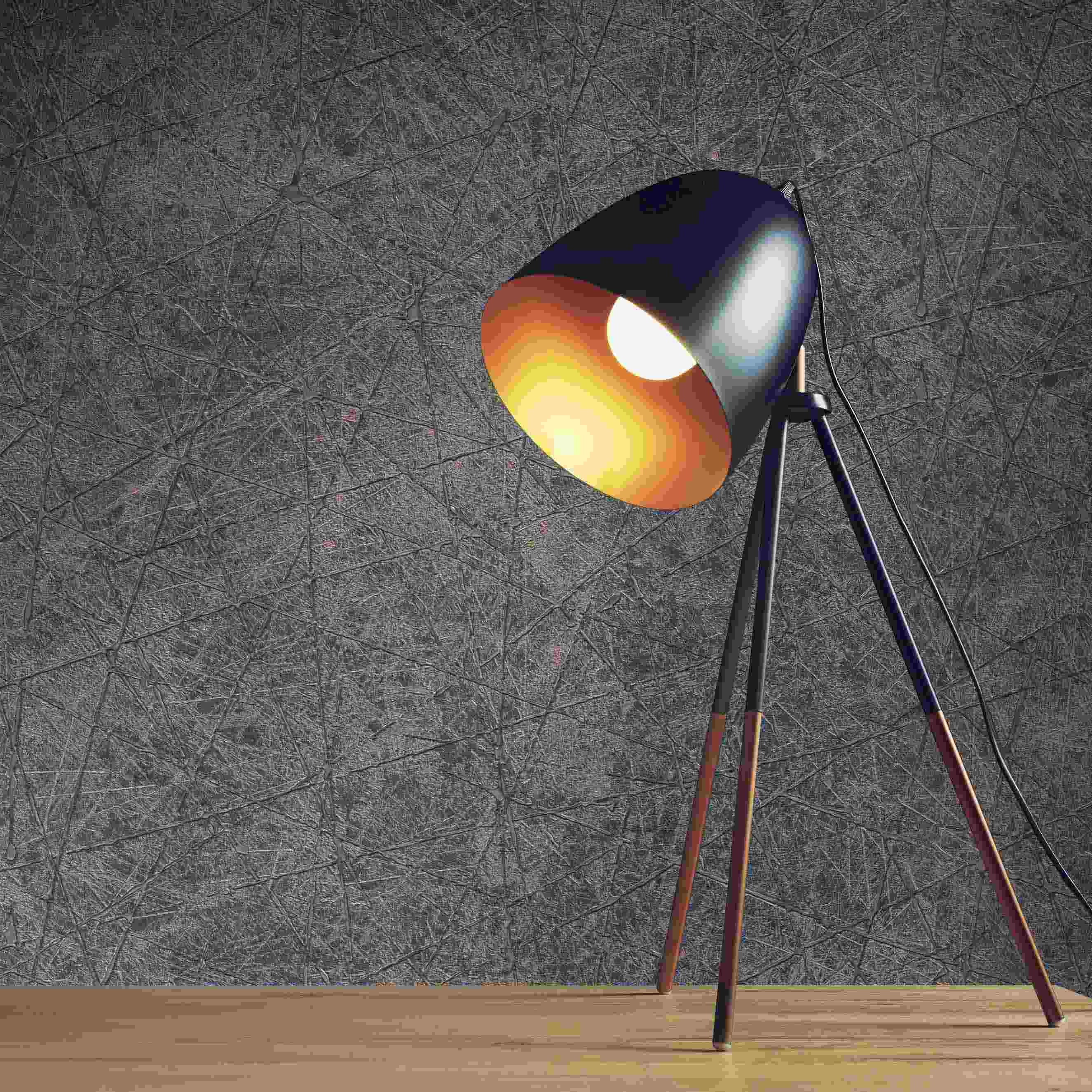 Tapete Urban Industrial Loft M1-No.4381 | Vlies | Schwarz | Struktur | Tadessi | 10.05 x 0.53 m