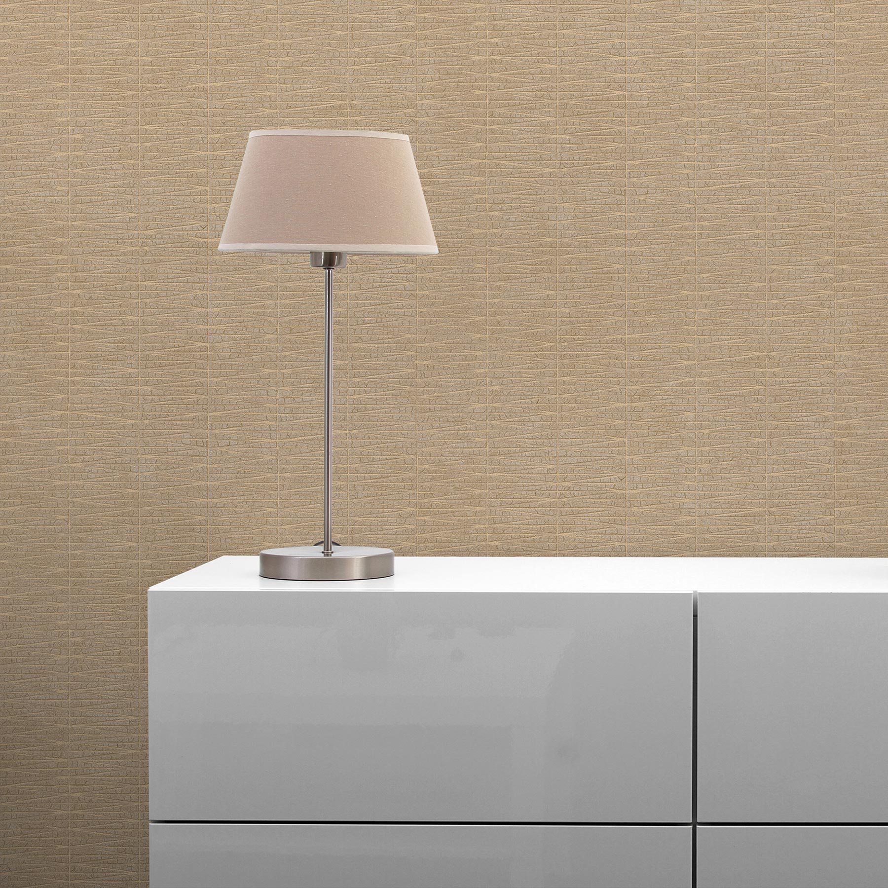 Tapete Vintage M1-No.1705 | Vliestapete | Metallic | Braun | Struktur | Geometrisch