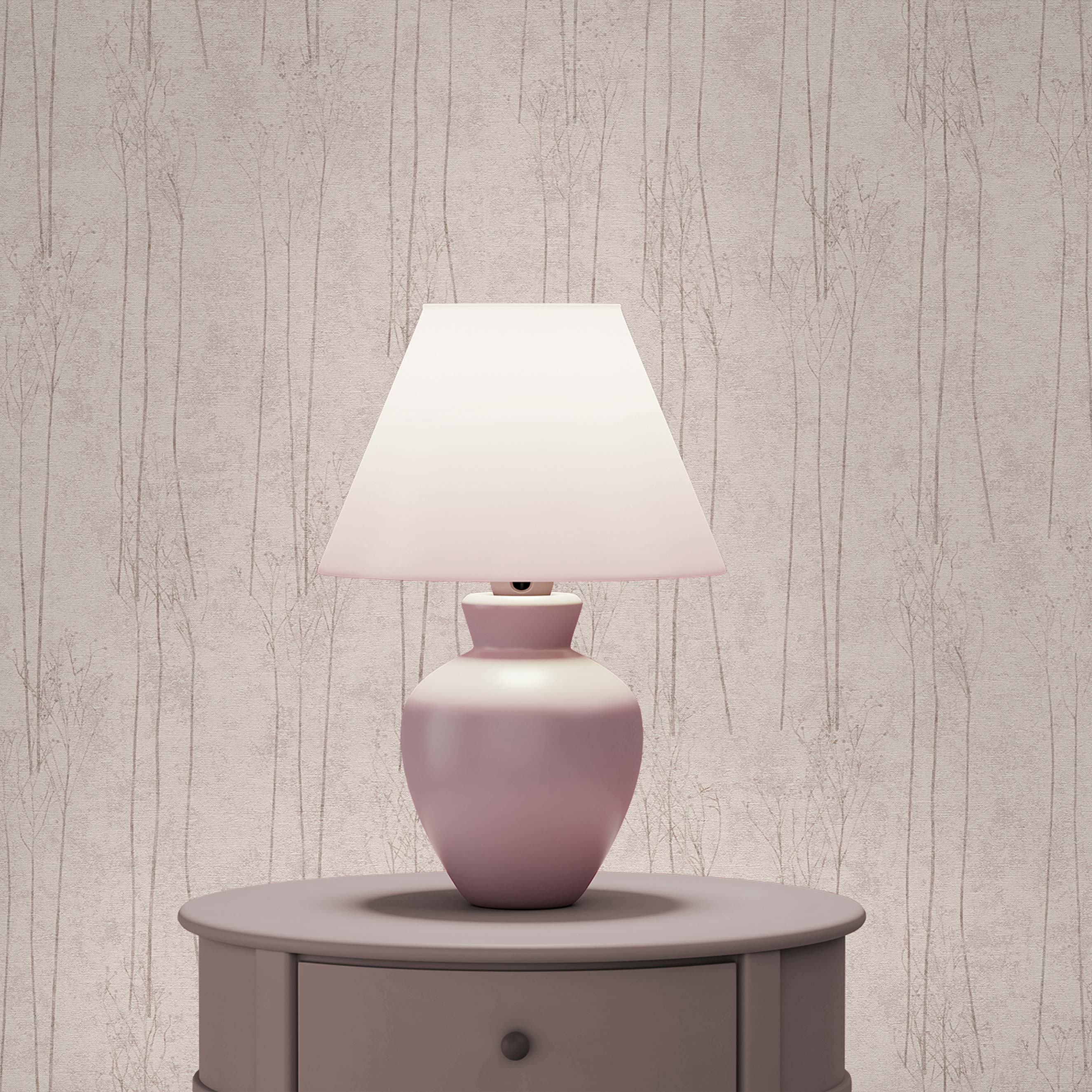 Tapete Bäume Blätter Aurora M1-No.1742 | Vliestapete | Grau | Beige | Wald