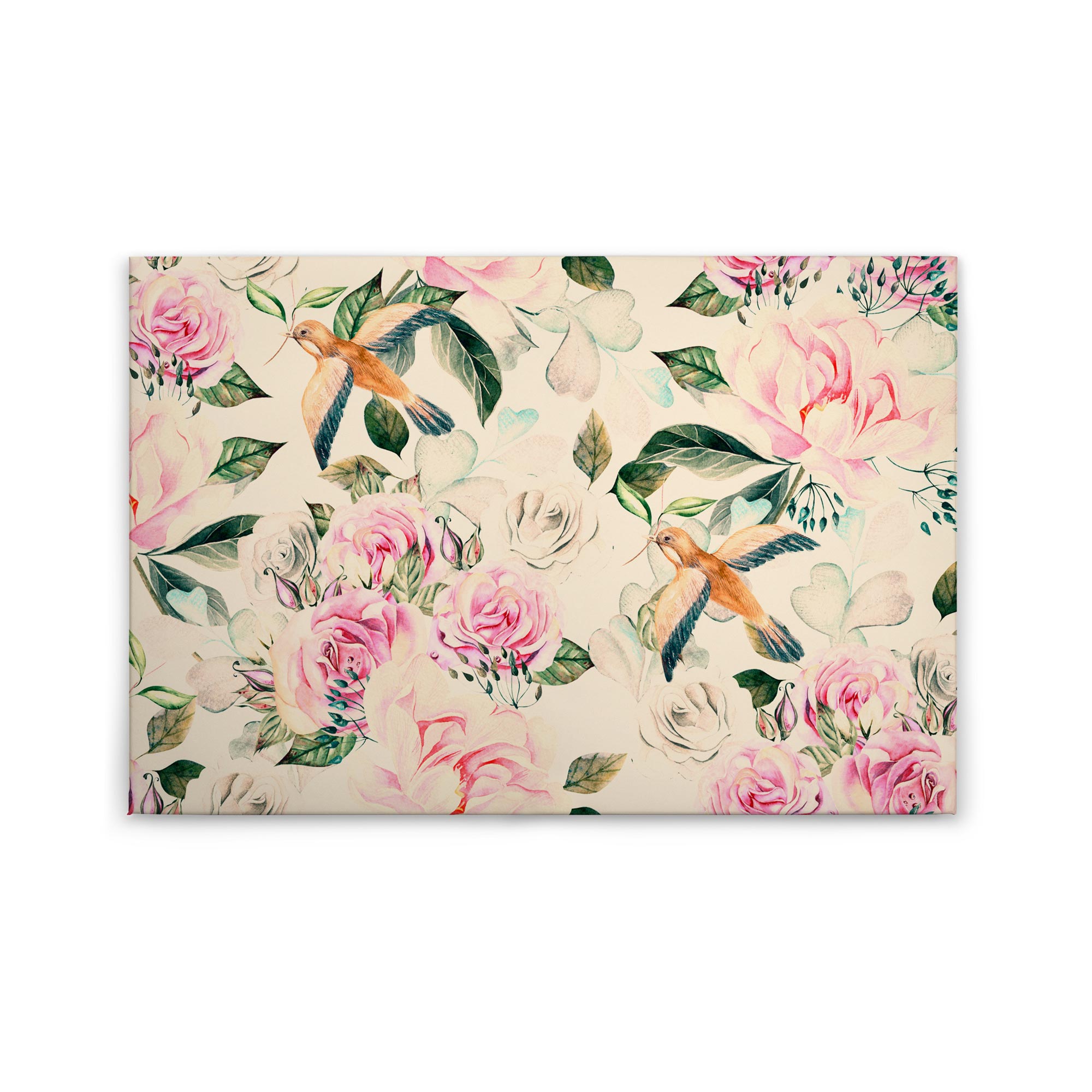 Tadessi Leinwandbild Floral Natur - 60 x 90 cm - M1-No.50014 - Keilrahmen in Beige Rosa