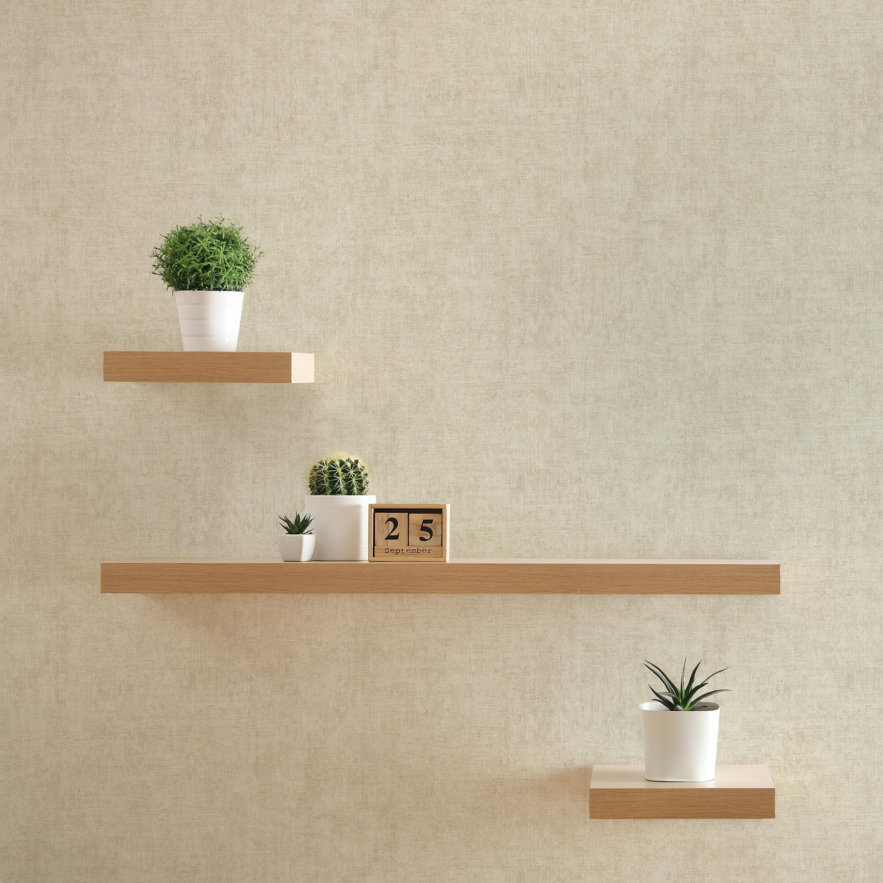 Tapete Uni M1-No.1070 | Vliestapete | Creme | Unitapete | Einfarbig