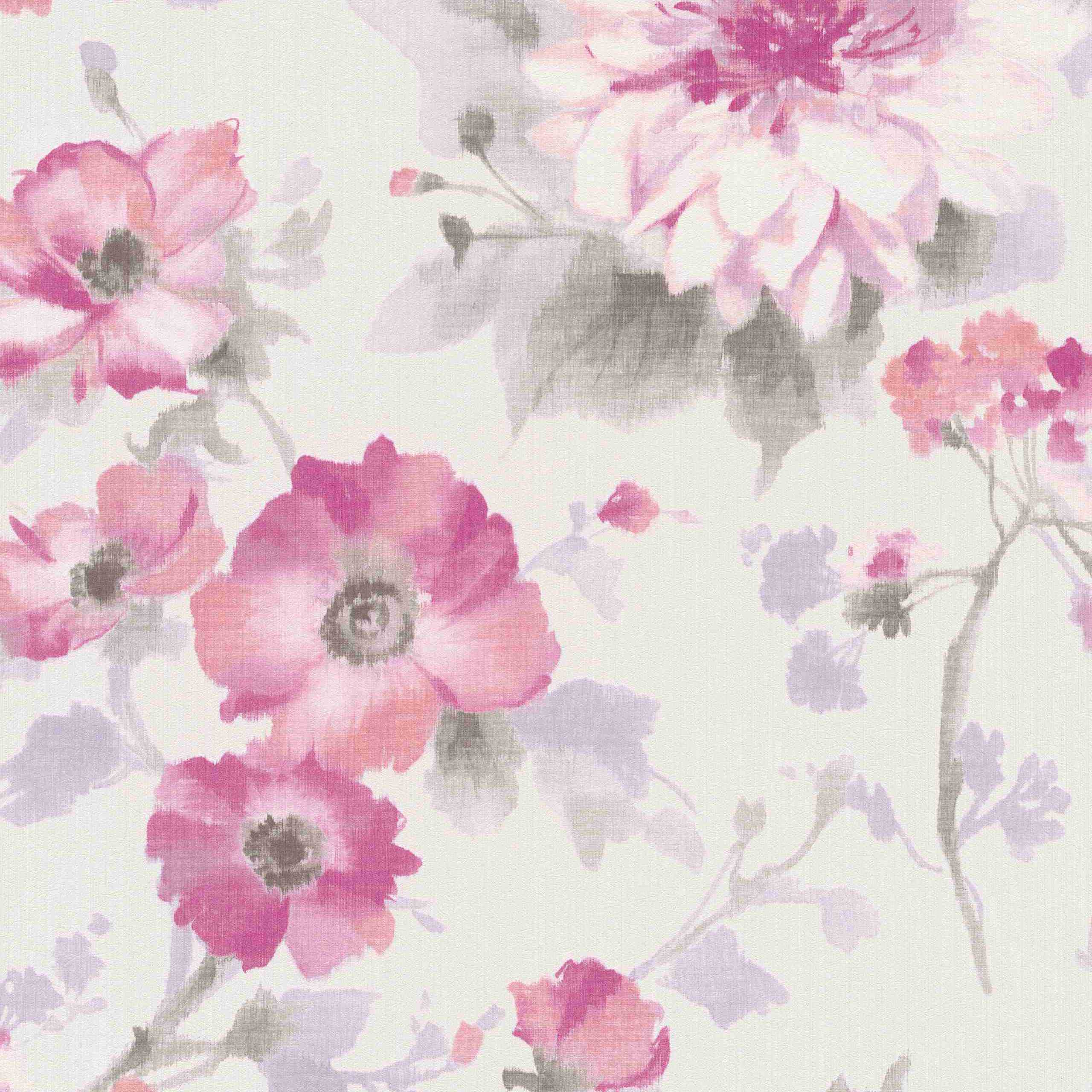 Erismann Fashion for walls | 1005105 | Vliestapete Blumentapete | 0.53 m x 10.05 m | Rose