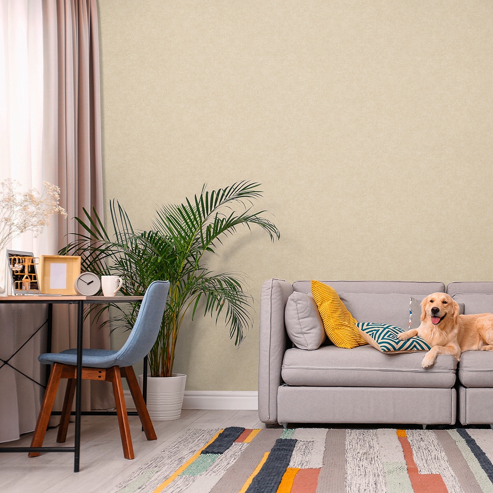 Tapete Uni Einfarbig M1-No.11273 Vlies Beige Tadessi 10.05 m x 0.53 m