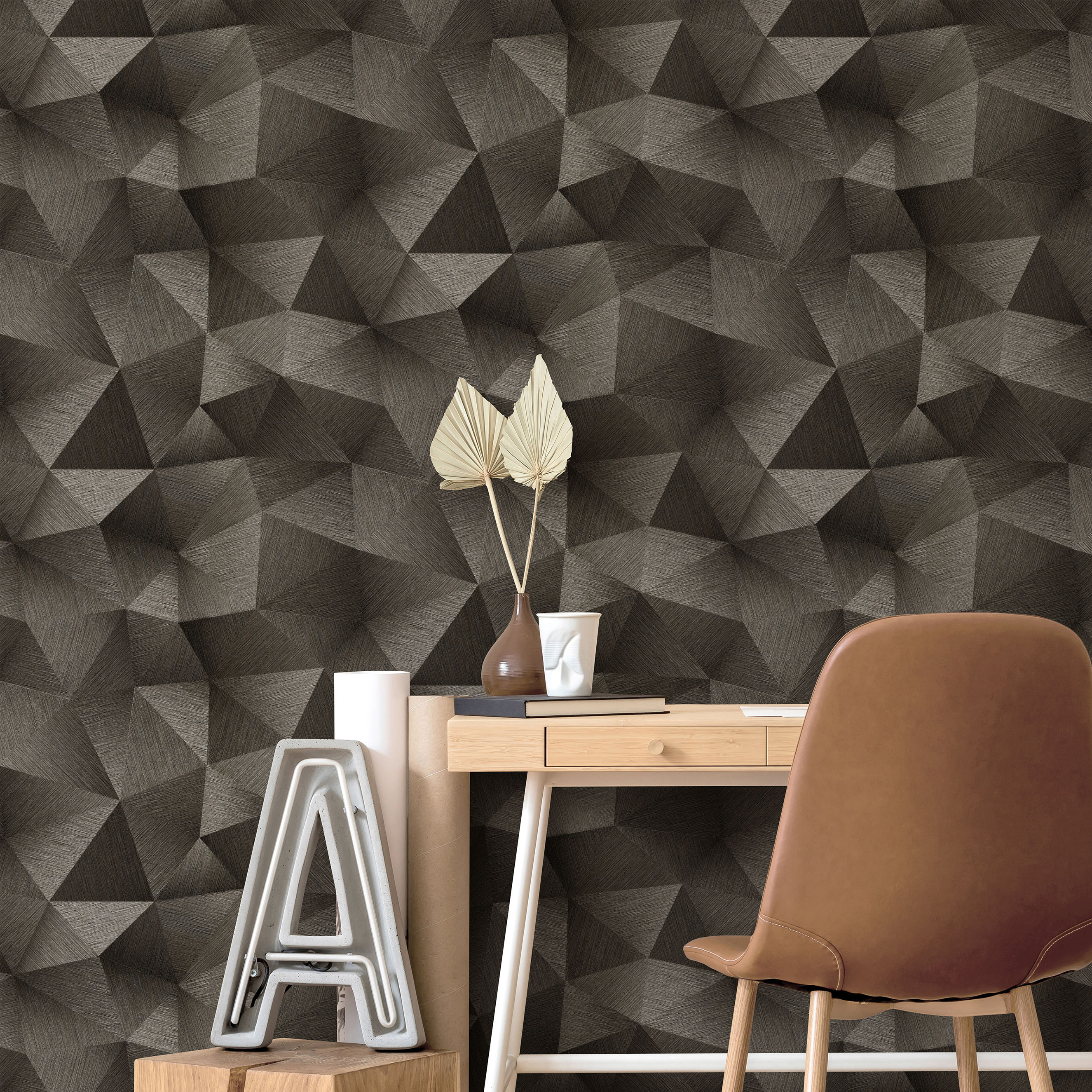 Erismann Fashion for Walls 3 | 1021615 | Vliestapete 3D Optik | 0.53 m x 10.05 m | Schwarz