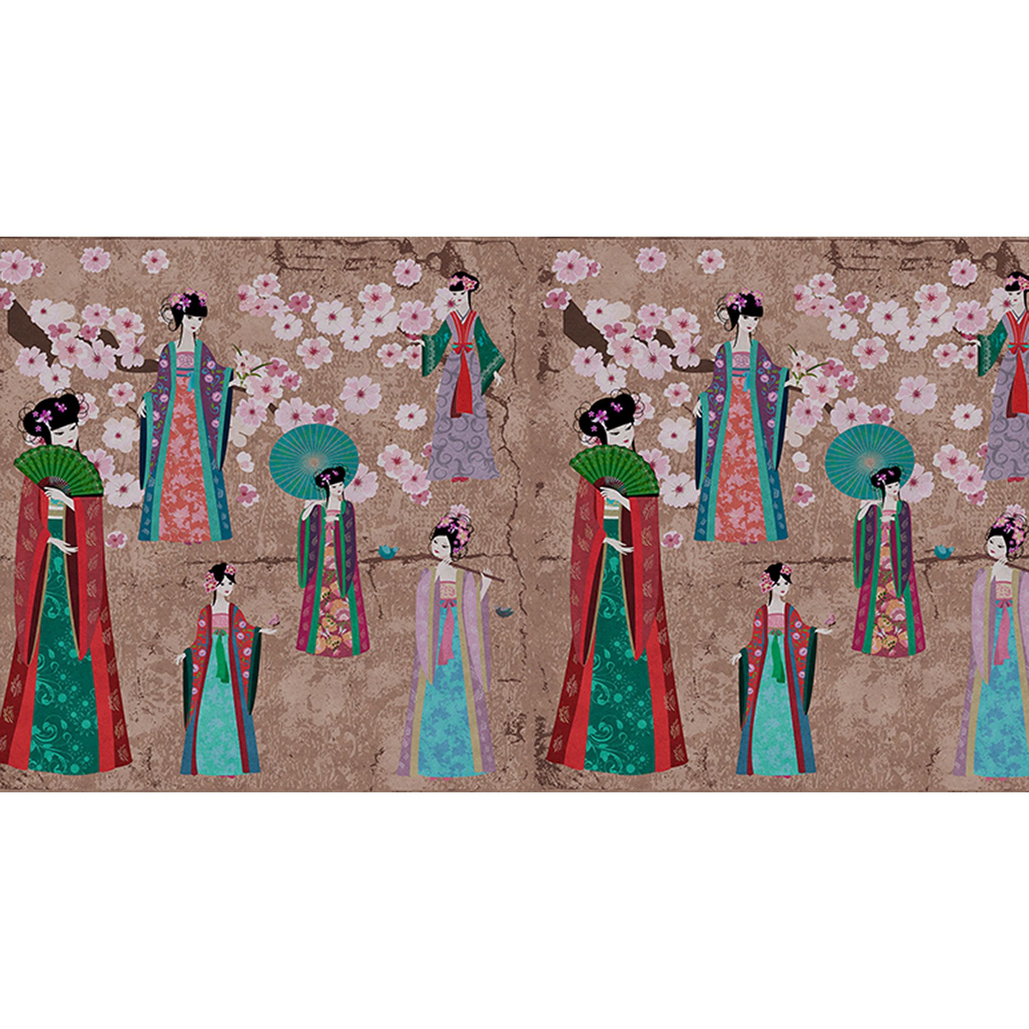 Fototapete Wellness M1-No.60625 | Digitaldruck | Beige | Blau | Kirschblüte