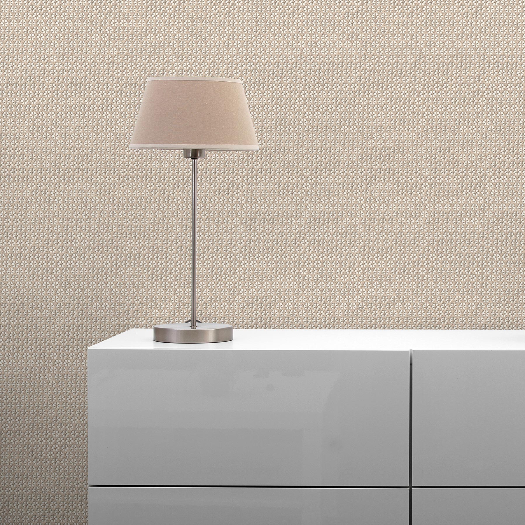 Tapete Grafik Mauro M1-No.1753 | Vliestapete | Beige | Creme | Geometrisch | Modern
