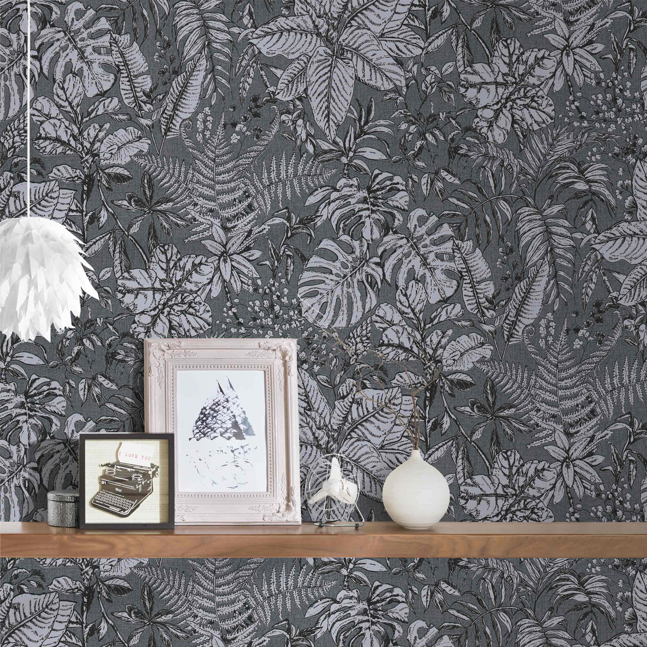 Designer Daniel Hechter 6 | No. 10055 | Vliestapete Blumenoptik | 0.53 m x 10.05 m | Grau