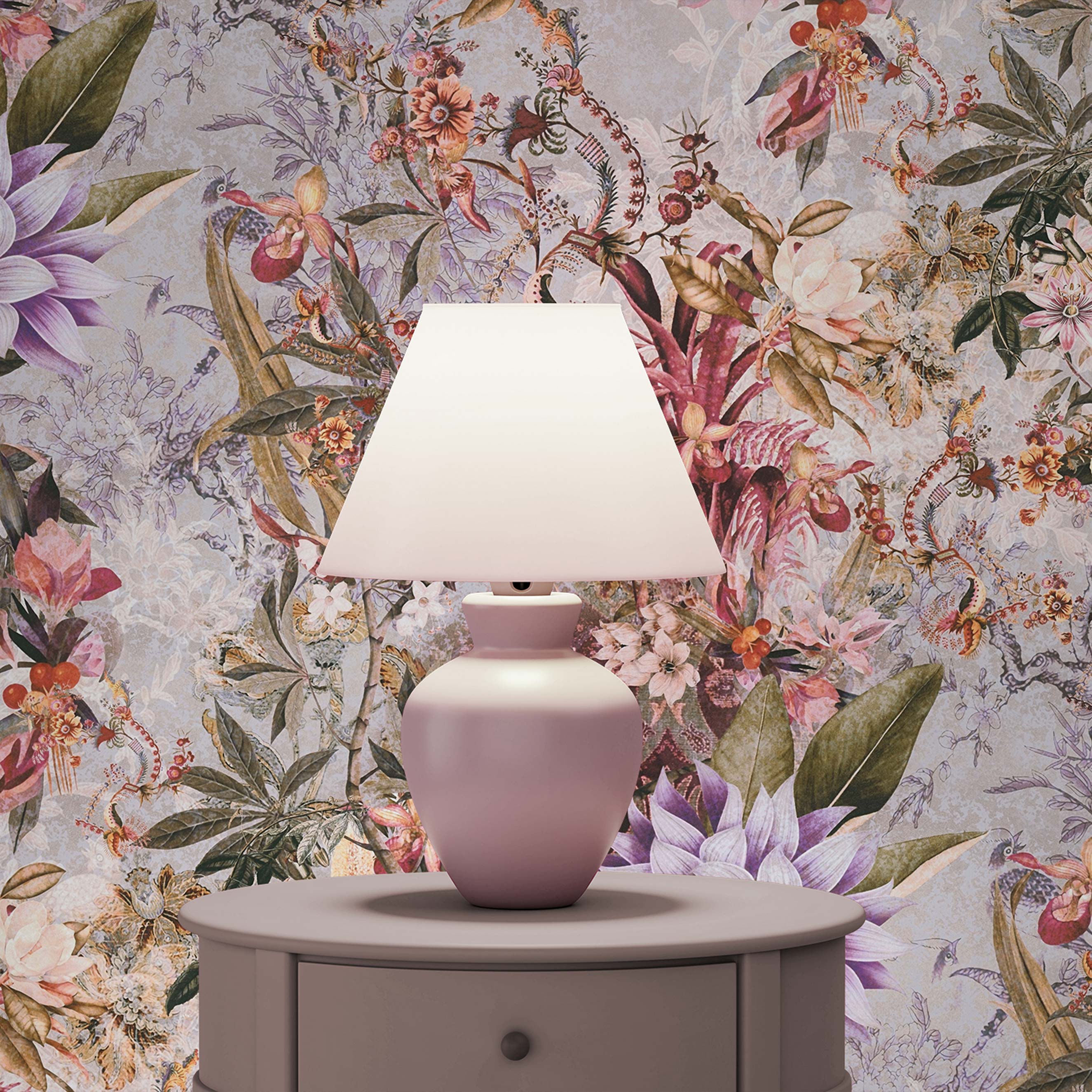 Tapete Blumen Mario M1-No.784 | Vliestapete | Lila | Beige | Blumenoptik | Floral