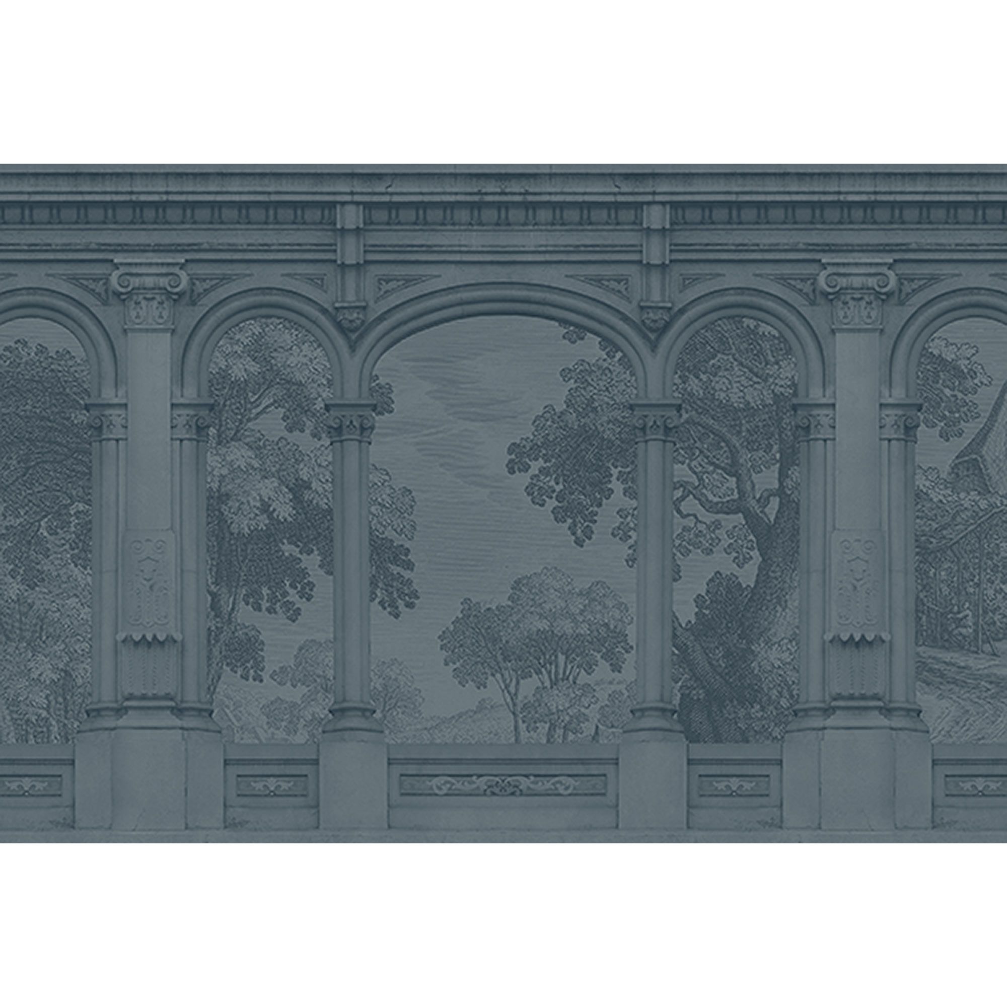 Fototapete Landschaft M1-No.61235 | Digitaldruck | Blau | Wald | Baum