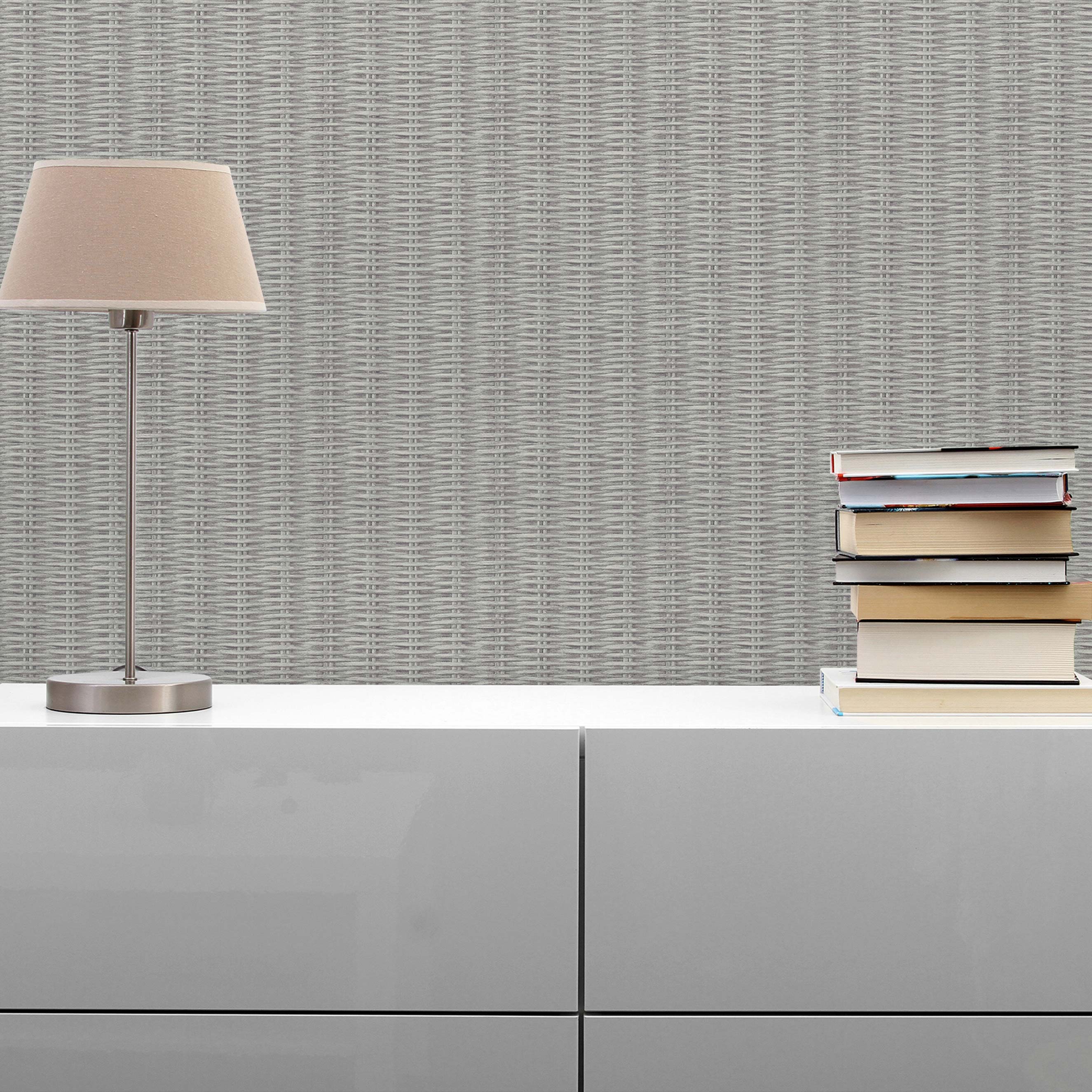 Tapete Vintage M1-No.1653 | Vliestapete | Grau | Struktur | Geometrisch