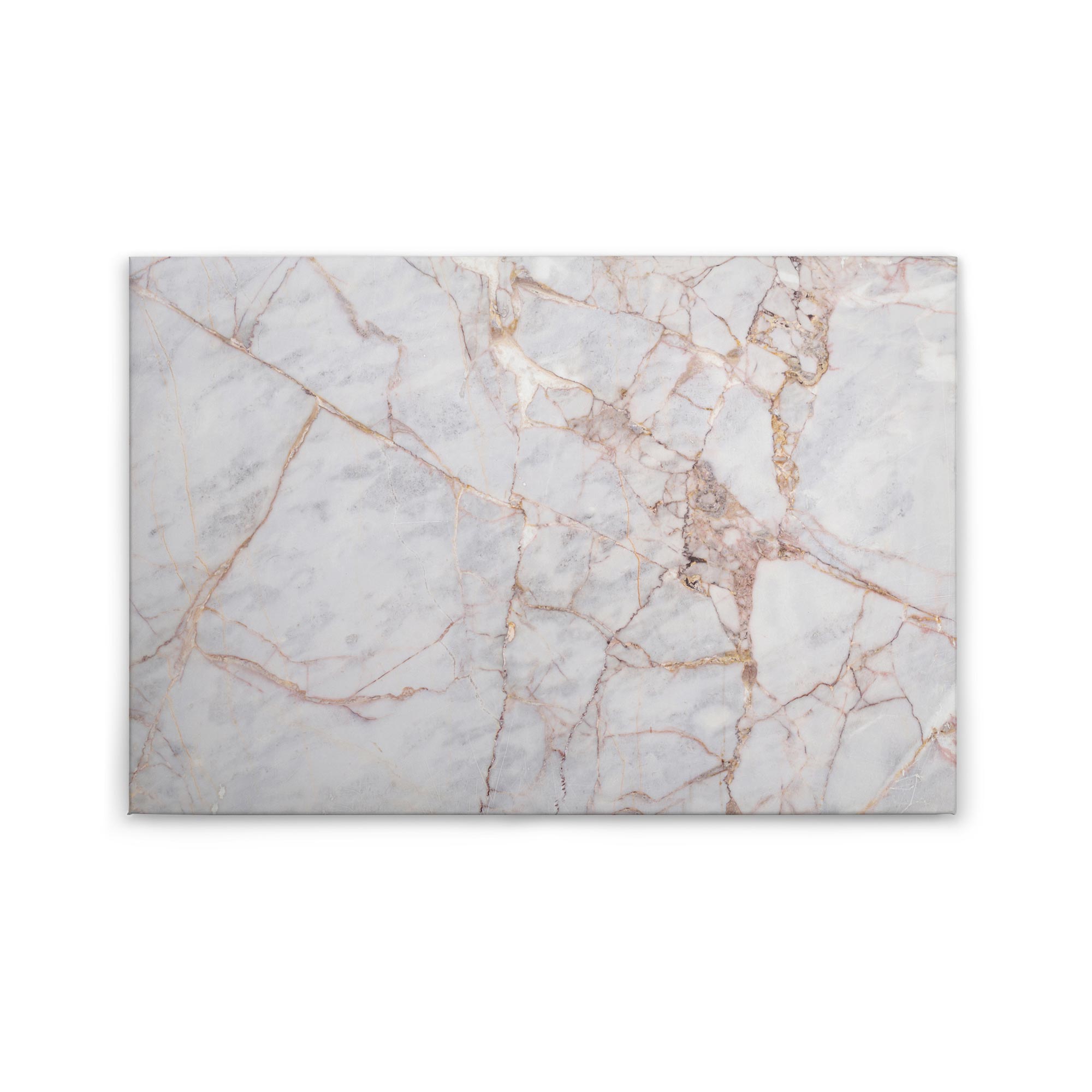 Leinwandbild Design Stil M1-No.50028 | Wandbild 60 x 90 cm | Marmor Gold Weiß Keilrahmen Modern