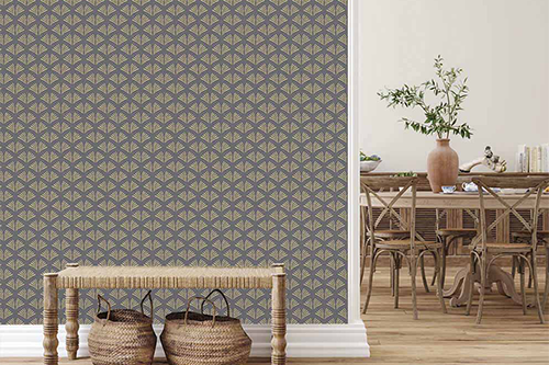 Elegante Tapete in Taupe