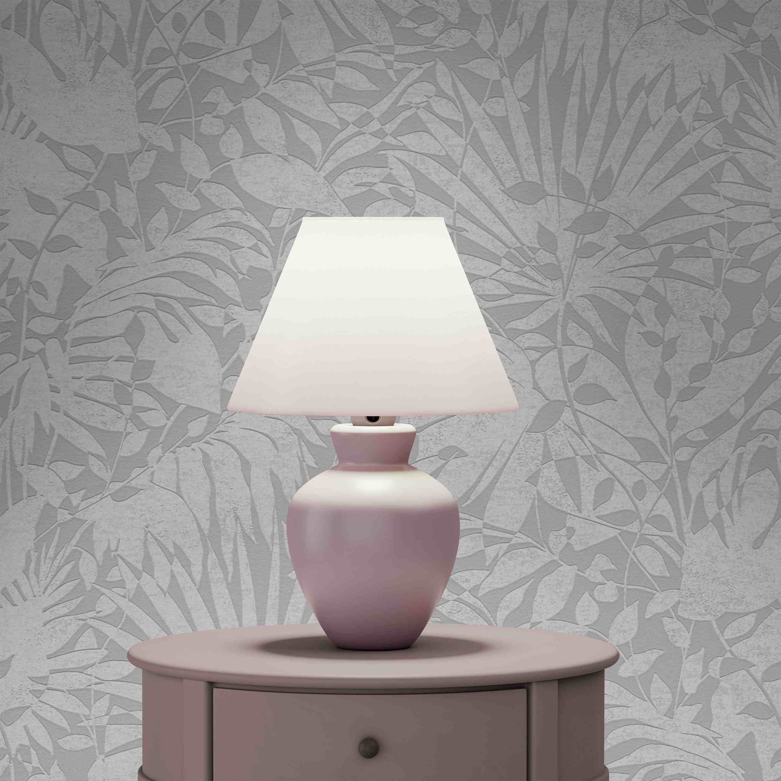 Tapete Pino Blumen M1-No.4068 Vlies Grau Silber Floral Tadessi 10.05 x 0.53 m