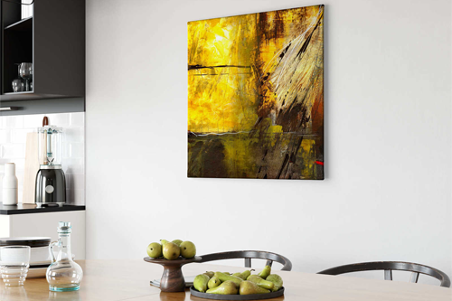 Abstraktes Bild im Esszimmer