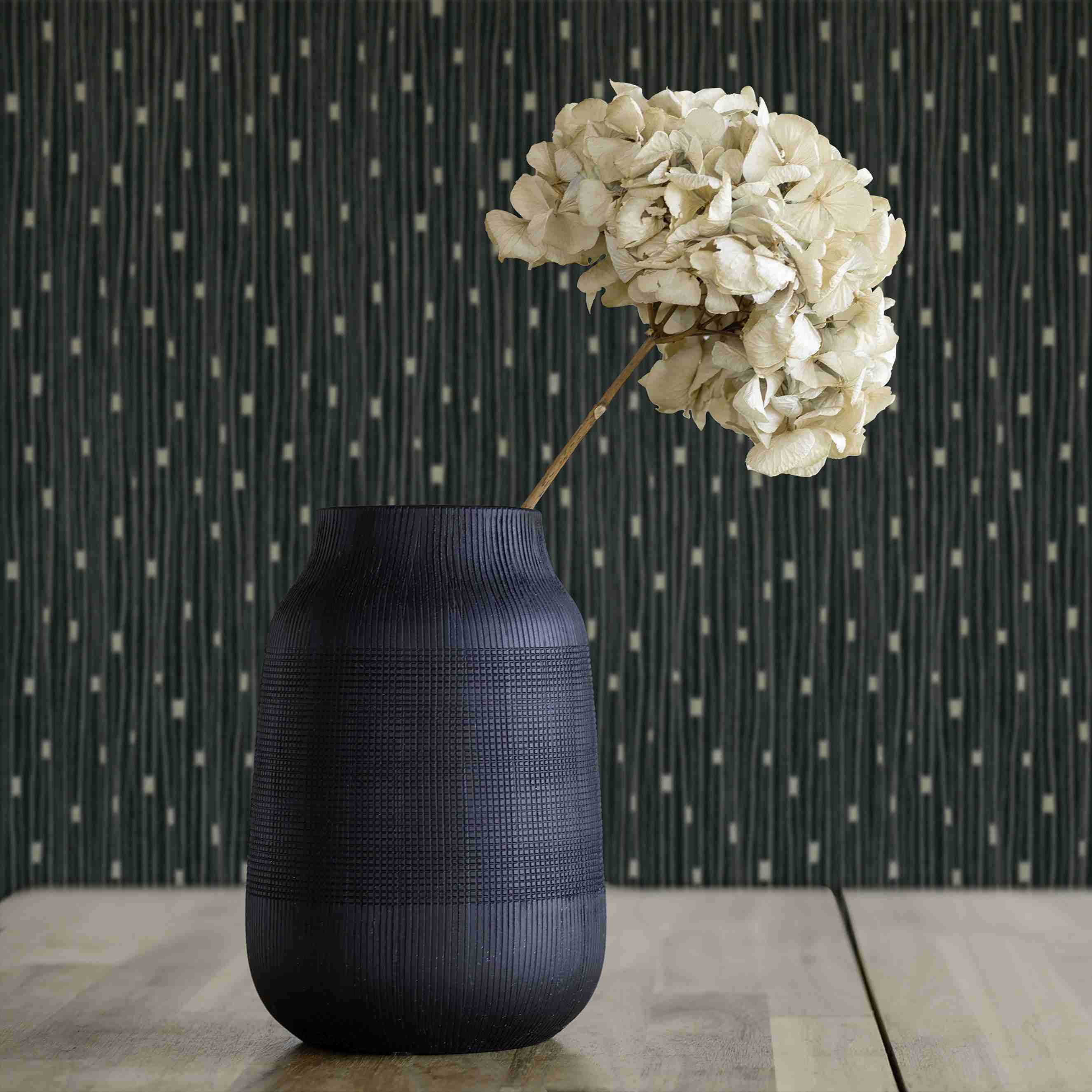 Tapete Romeo Streifen Wellen M1-No.4034 Vlies Schwarz Gold Modern Tadessi 10.05 x 0.53 m