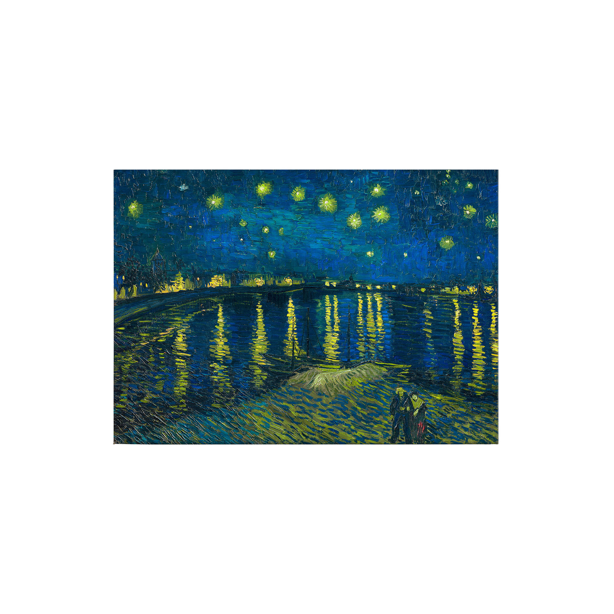 Tadessi Leinwandbild Natur - 50 x 70 cm - M1-No.50305 - Keilrahmen in Blau Gelb