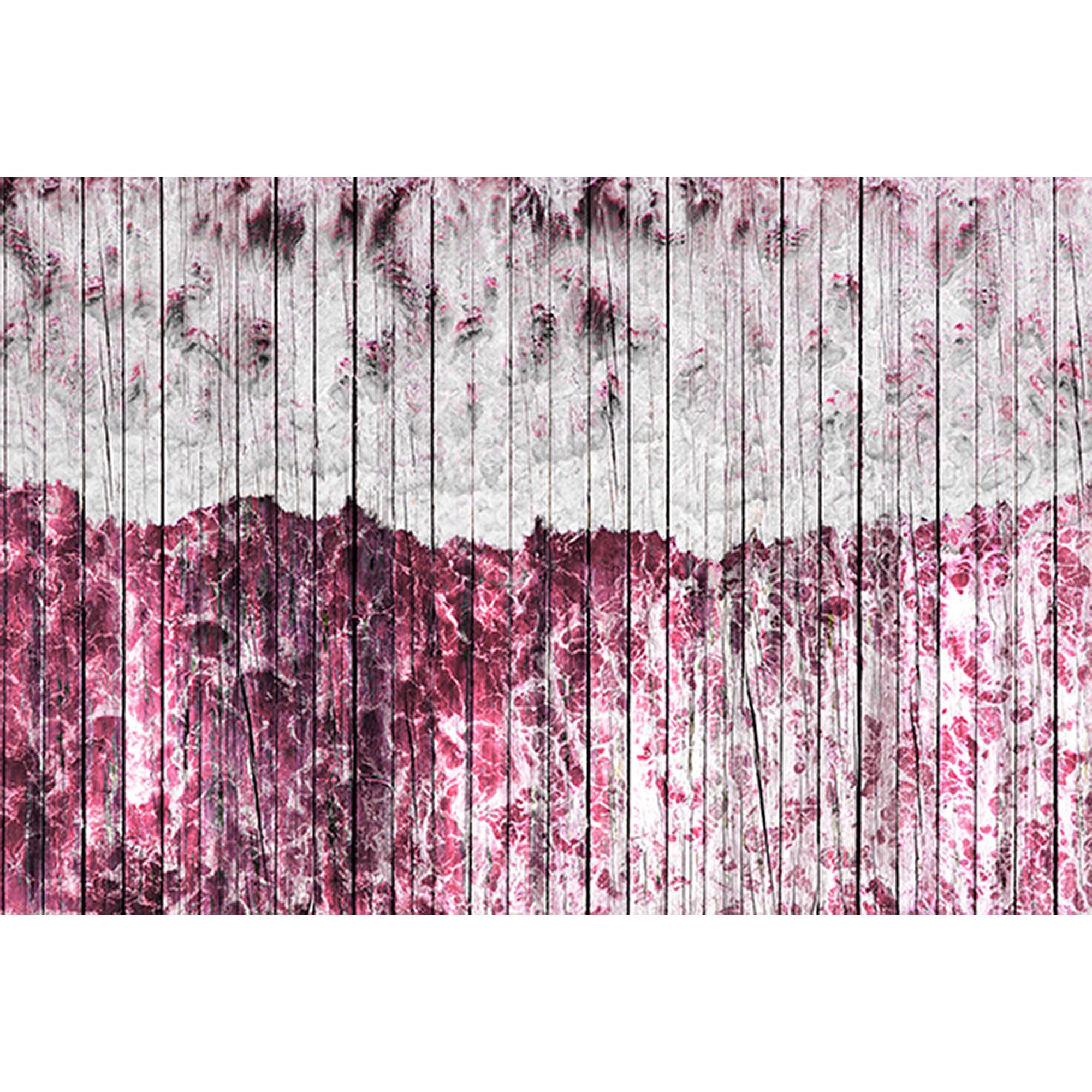 Tadessi Fototapete Holzoptik M1-No.60025 Digitaldruck Tapete Lila Weiß - Holzwand