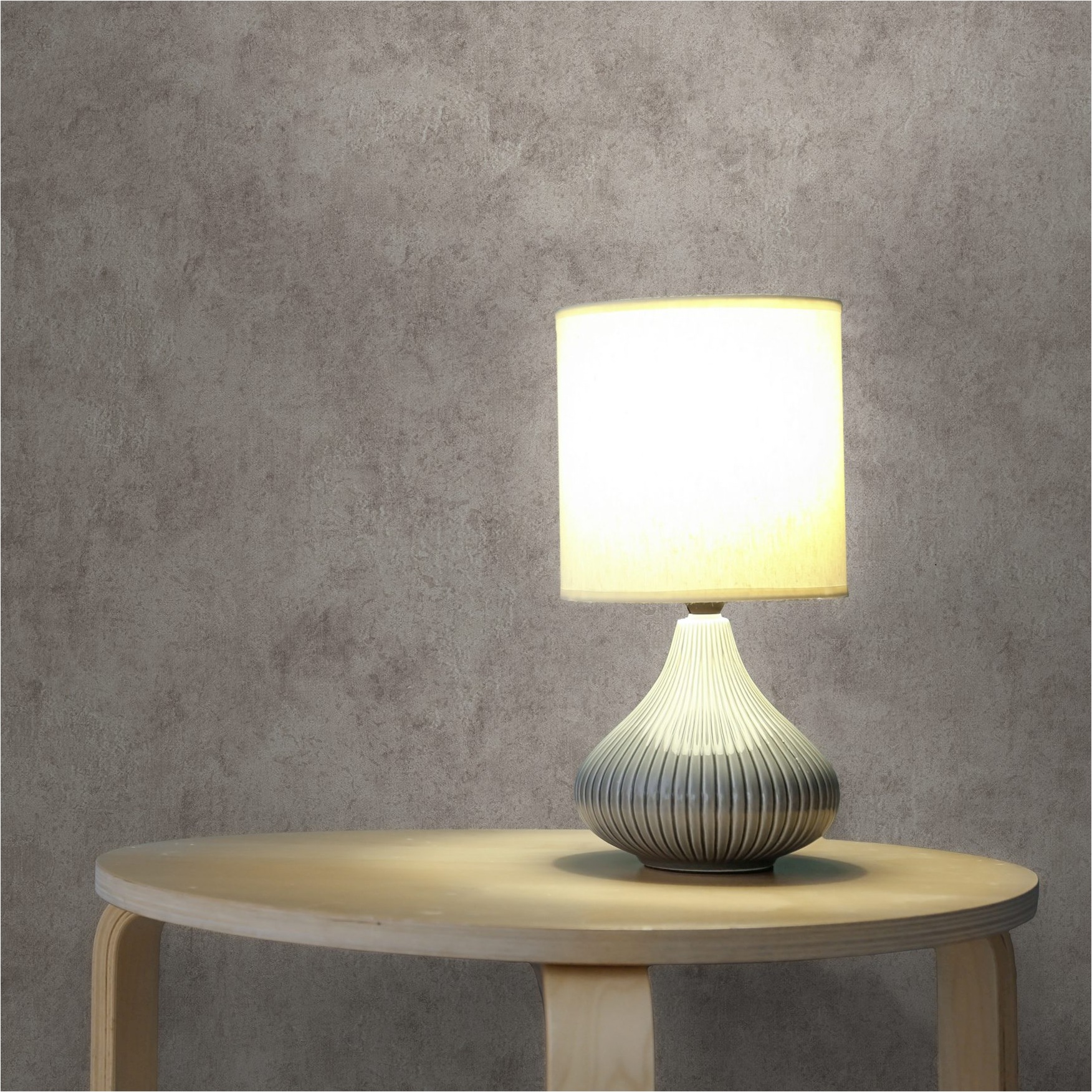 Tapete einfarbig M1-No.11424 | Vliestapete Putzoptik | Grau | Metallic | Wohnzimmer | Schlafzimmer