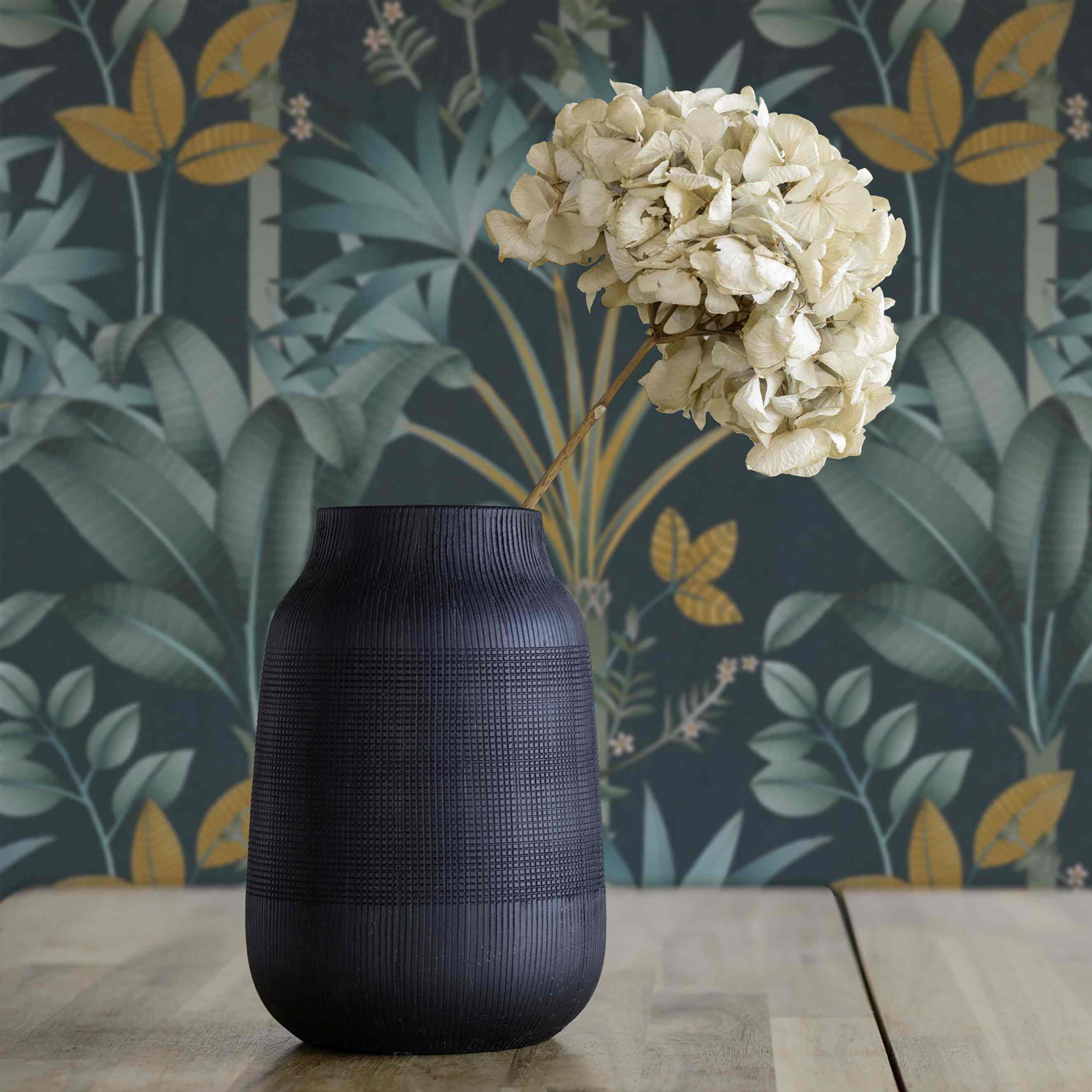 Tapete Mario Blumen M1-No.4433 | Vlies | Bunt | Petrol | Floral | Tadessi | 10.05 x 0.53 m