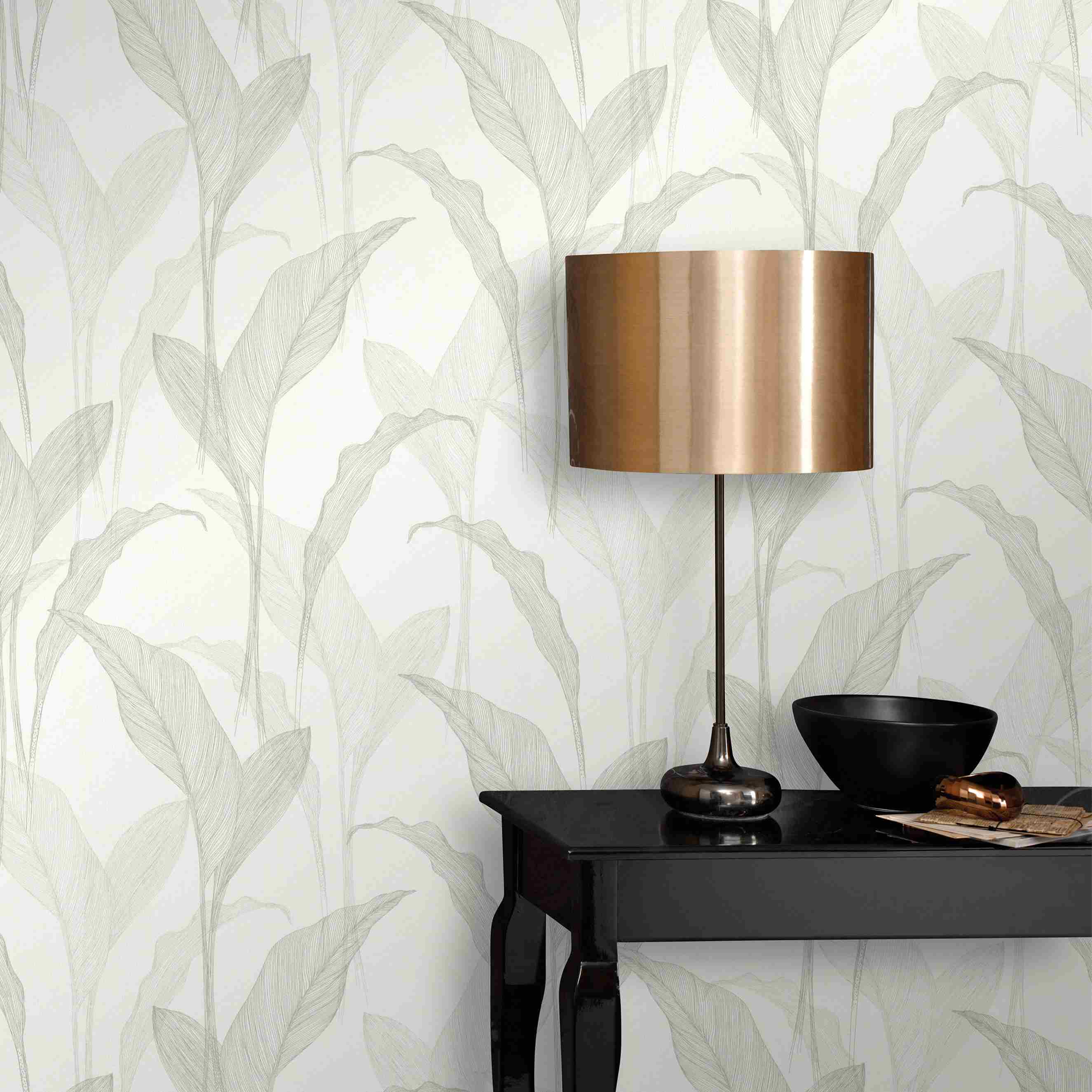 Erismann Elle Decoration 2 | 1020731 | Vliestapete Blumenoptik | 0.53 m x 10.05 m | Grau