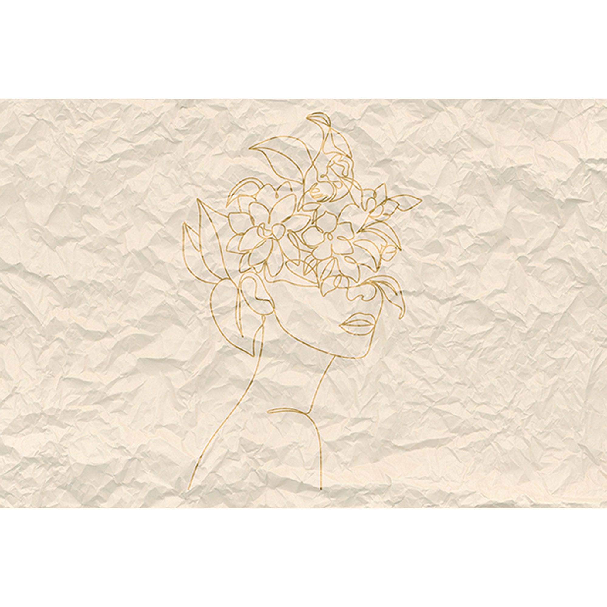 Tadessi Fototapete Modern M1-No.61121 Digitaldruck Tapete Beige Gelb