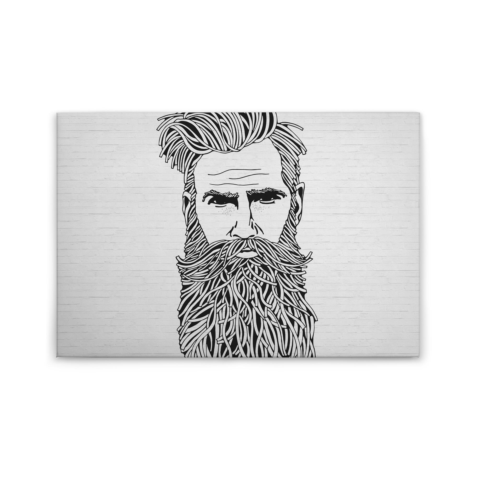 Tadessi Leinwandbild Modern - 60 x 90 cm - M1-No.50116 - Keilrahmen in Schwarz Weiß