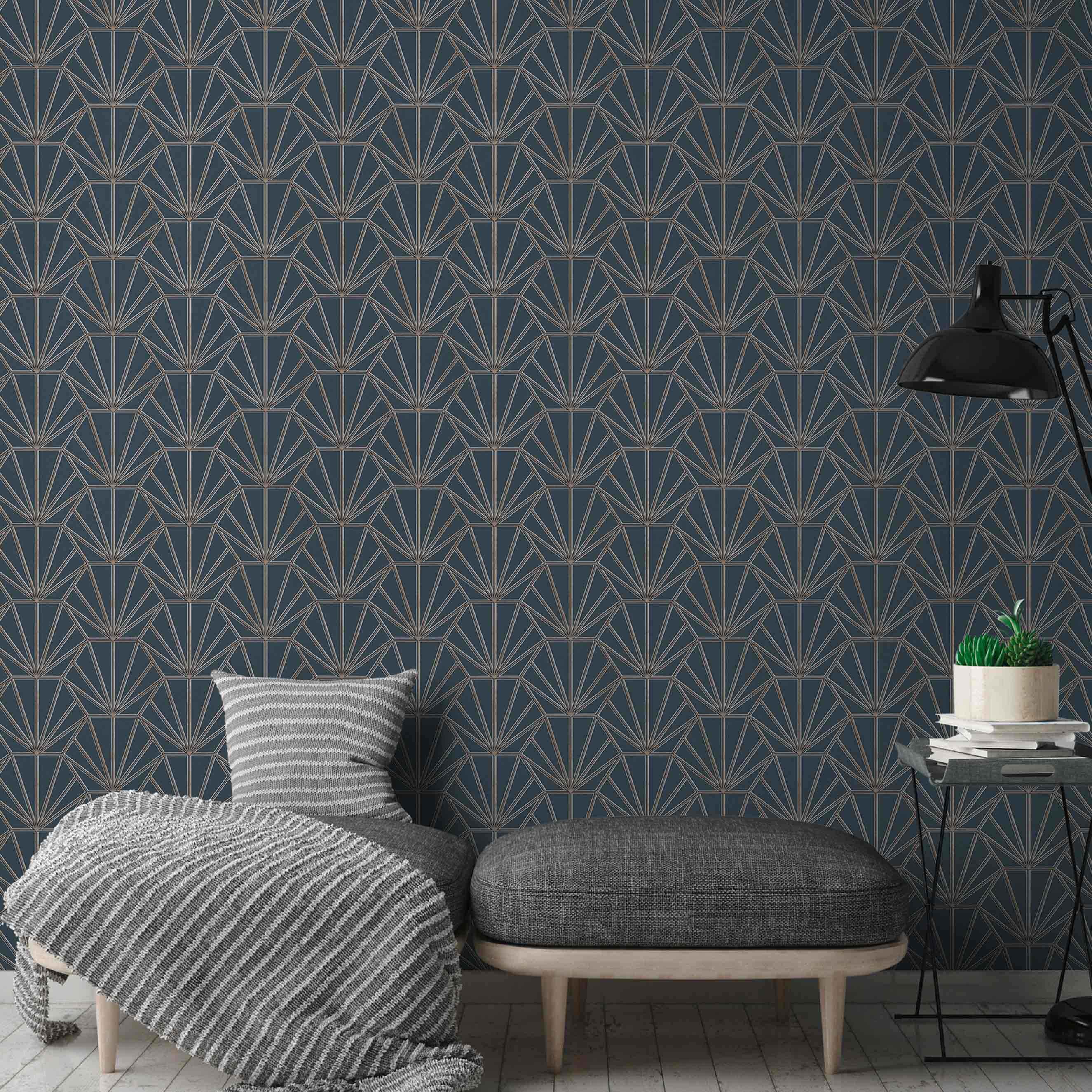 Designer Daniel Hechter 6 | No. 10093 | Vliestapete 3D Optik | 0.53 m x 10.05 m | Blau