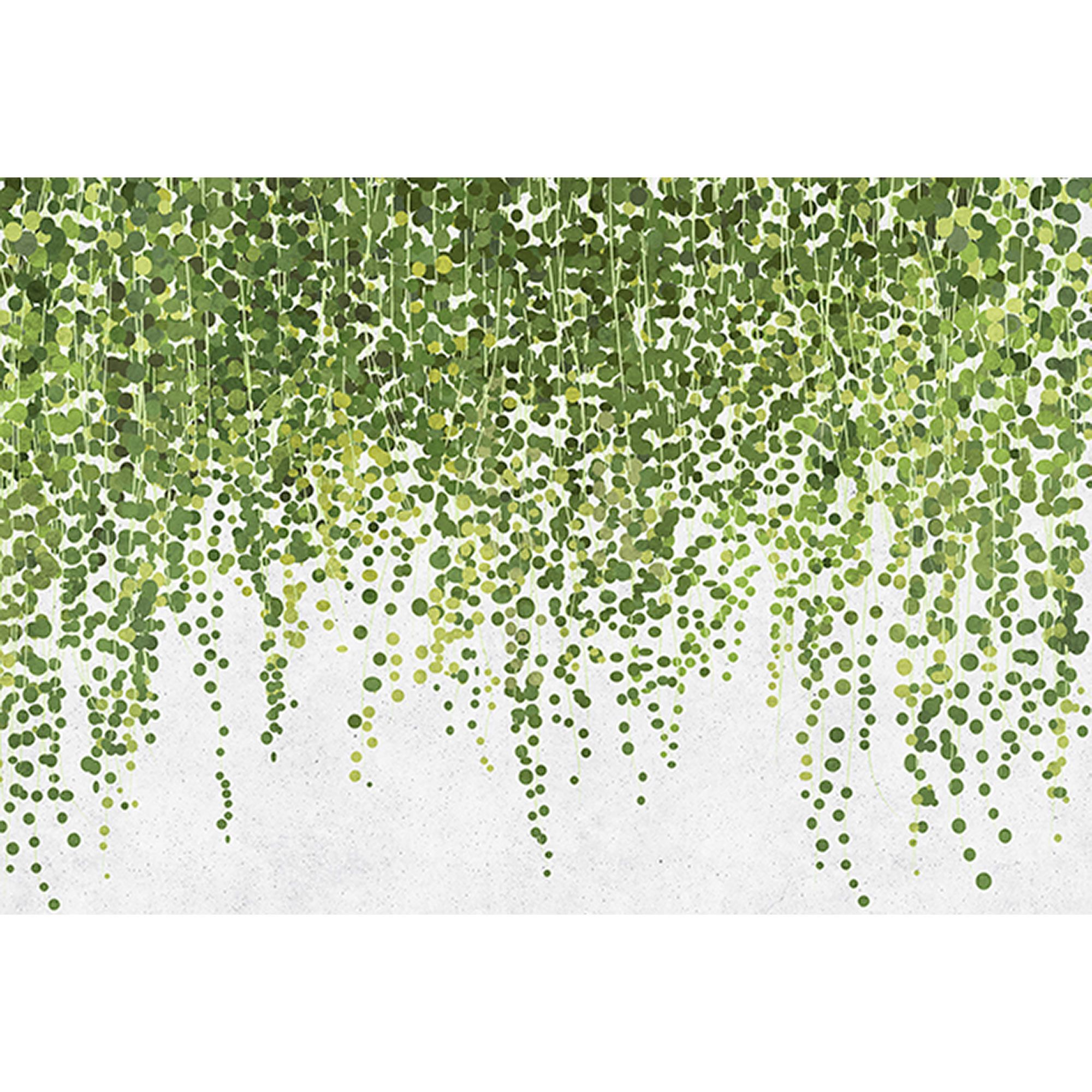Fototapete Blumen M1-No.60836 | Digitaldruck | Grün | Grau | Floral