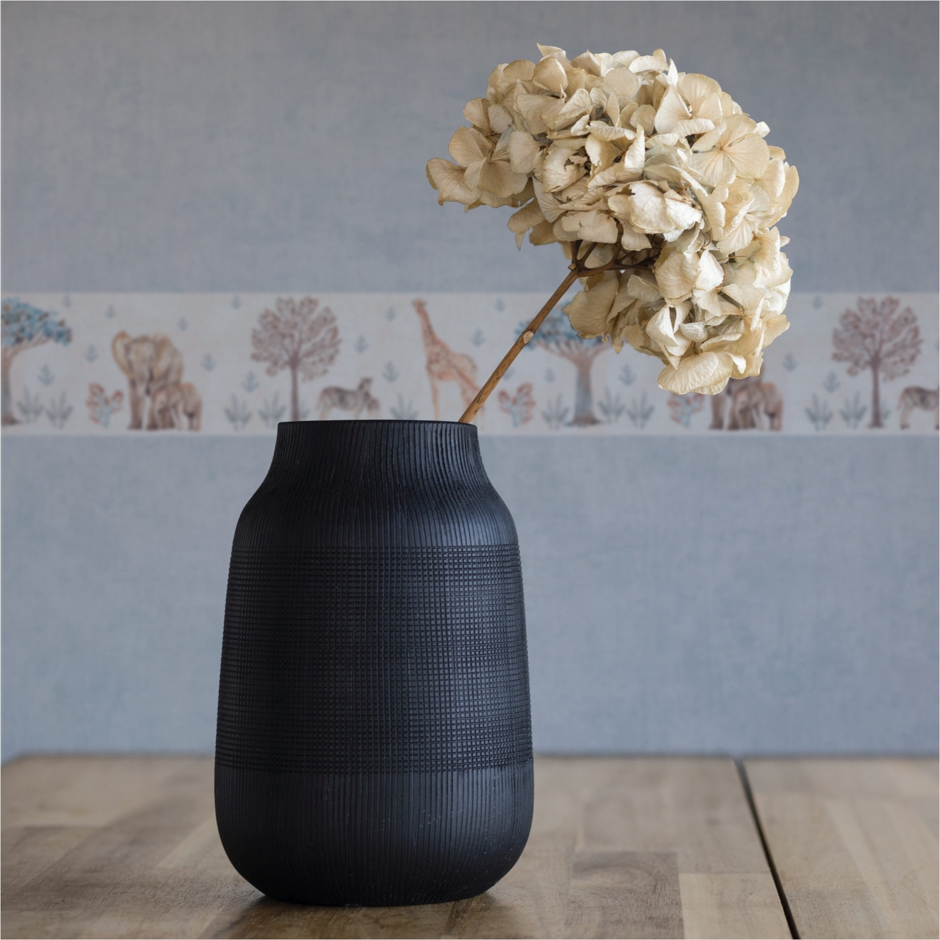 Bordüre Tiere M1-No.11923 | Borte Savanne | Beige | Grau | Kinderzimmer | Wohnzimmer | Schlafzimmer