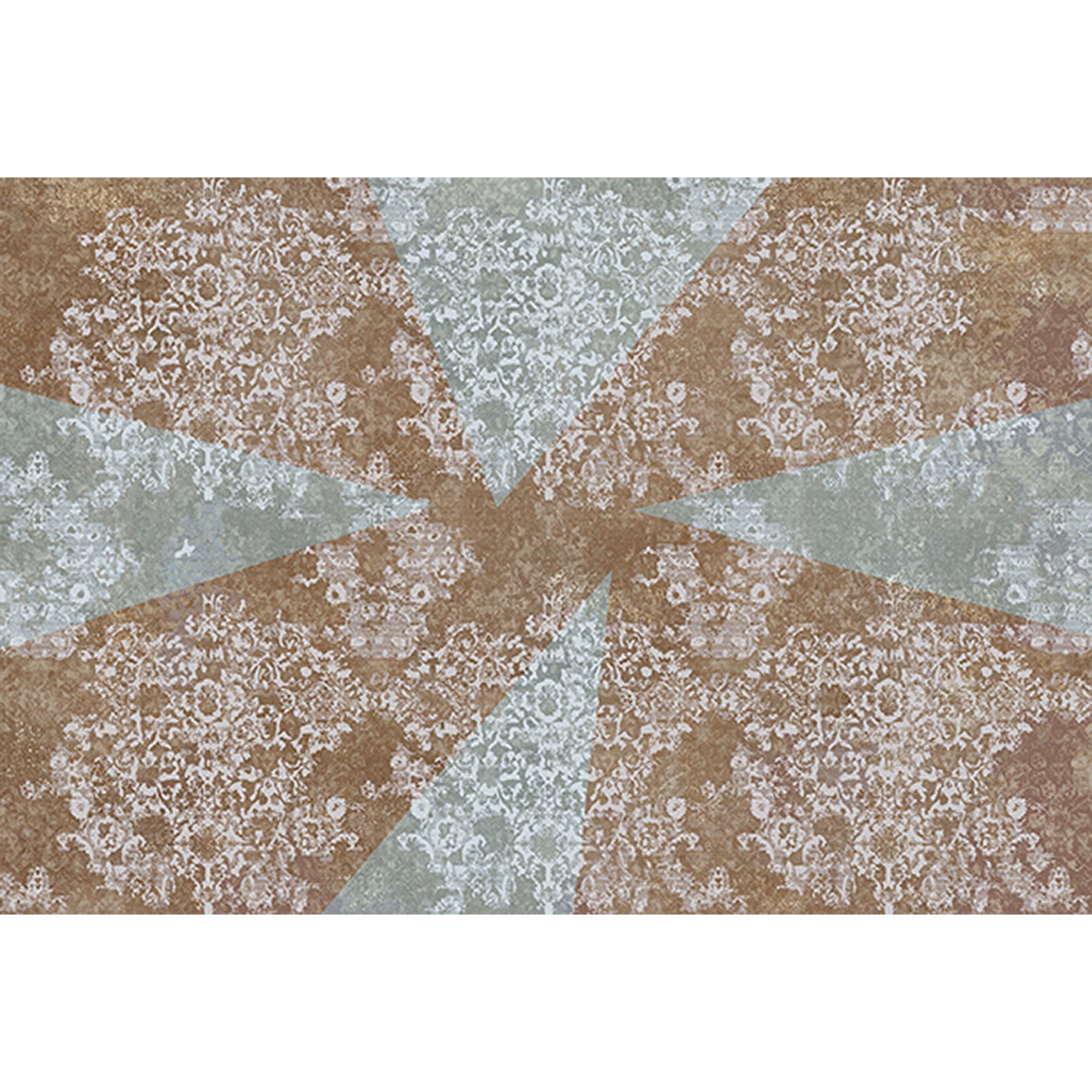 Tadessi Fototapete Grafik M1-No.60020 Digitaldruck Tapete Blau Braun - Modern Vintage-Optik