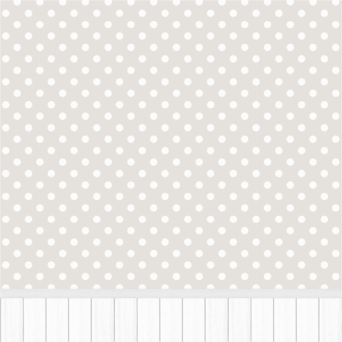 Tadessi Fototapete Wandpaneele M1-No.11691 Digitaldruck Tapete Grau Weiß - Punkte Kinderzimmer