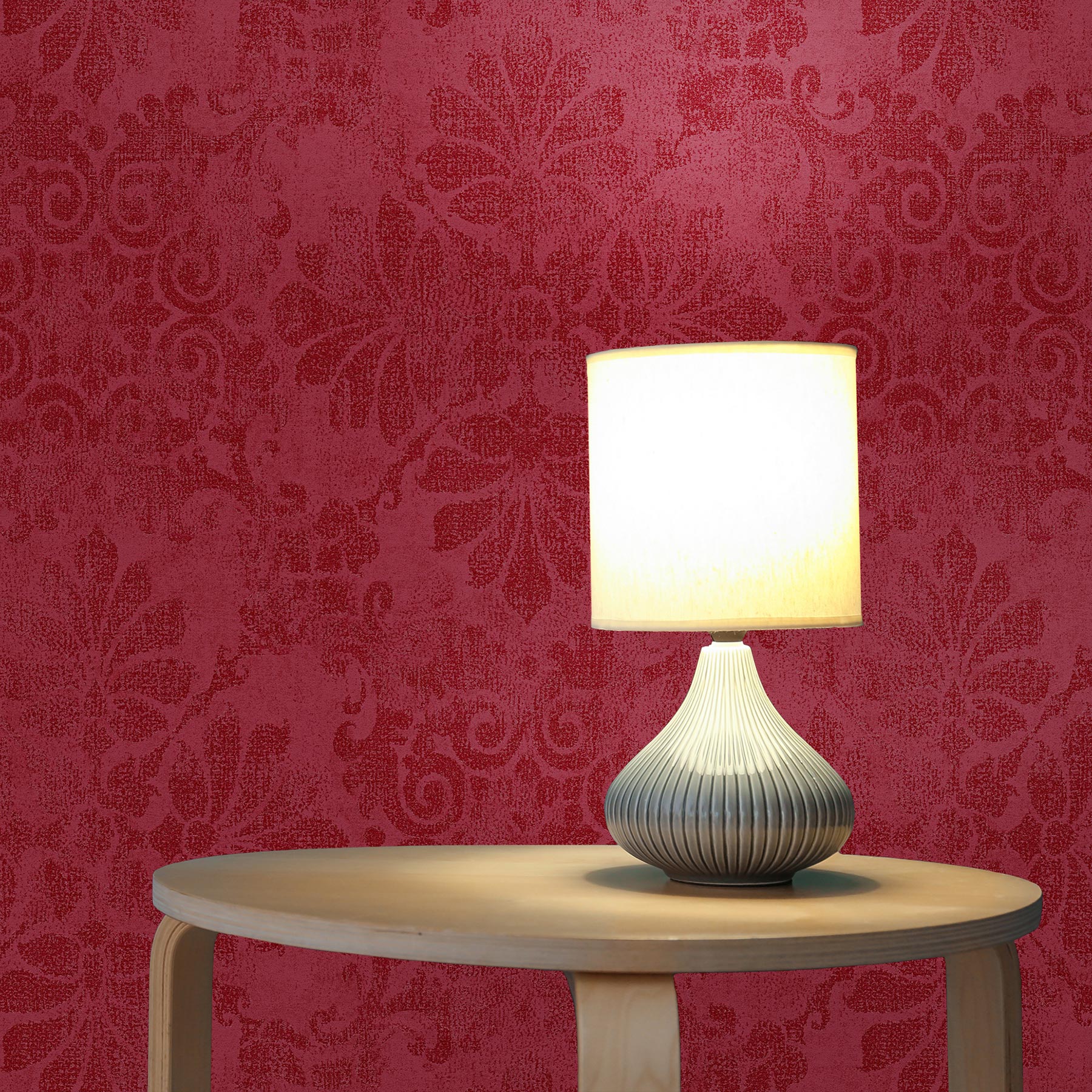Tapete Barock Jacopo M1-No.2328 | Vliestapete | Rot | Metallic | Ornament | Klassik | Barocktapete