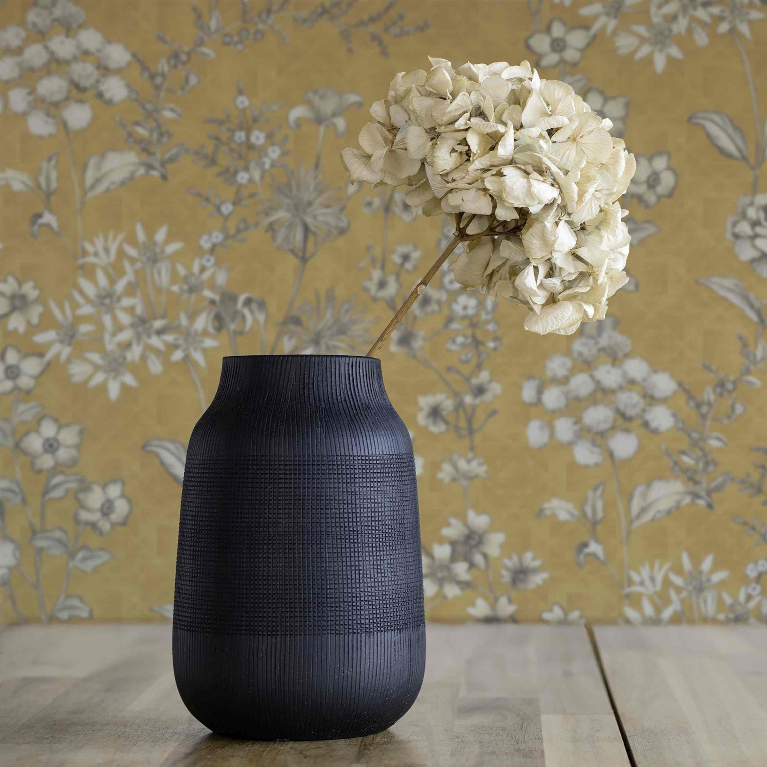 Tapete Valentin Blumen M1-No.4352 Vlies Gelb Weiß Blumen Tadessi 10.05 x 0.53 m