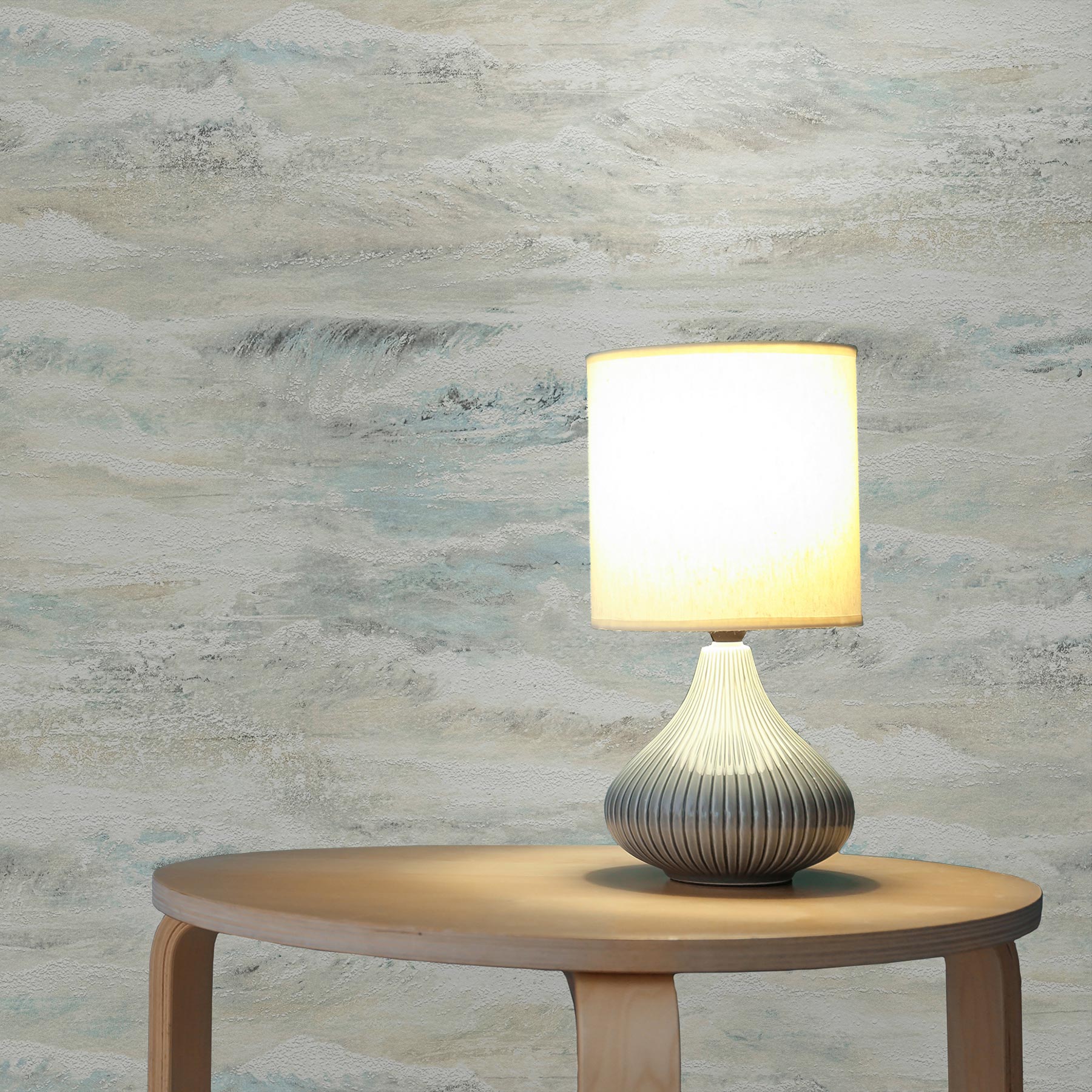 Tapete Streifen Pepe M1-No.2573 | Vliestapete | Blau | Wellentapete | Maritim