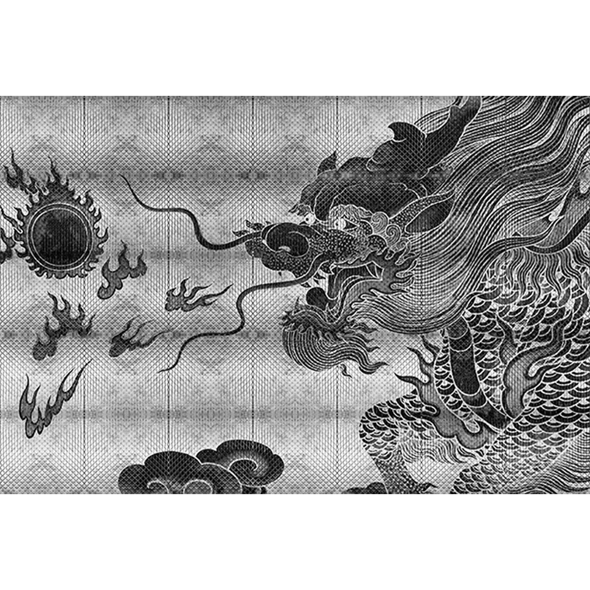 Tadessi Fototapete Vintage M1-No.61416 Digitaldruck Tapete Silber Grau - Tiere Modern