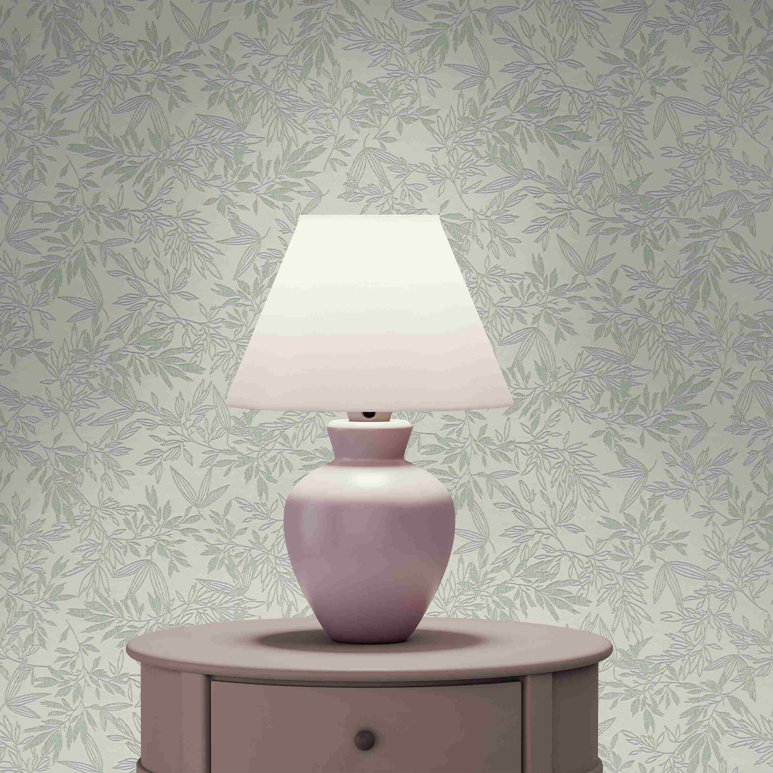 Tapete Florentin Blumen M1-No.4196 Vlies Grün Weiß Floral Tadessi 10.05 x 0.53 m