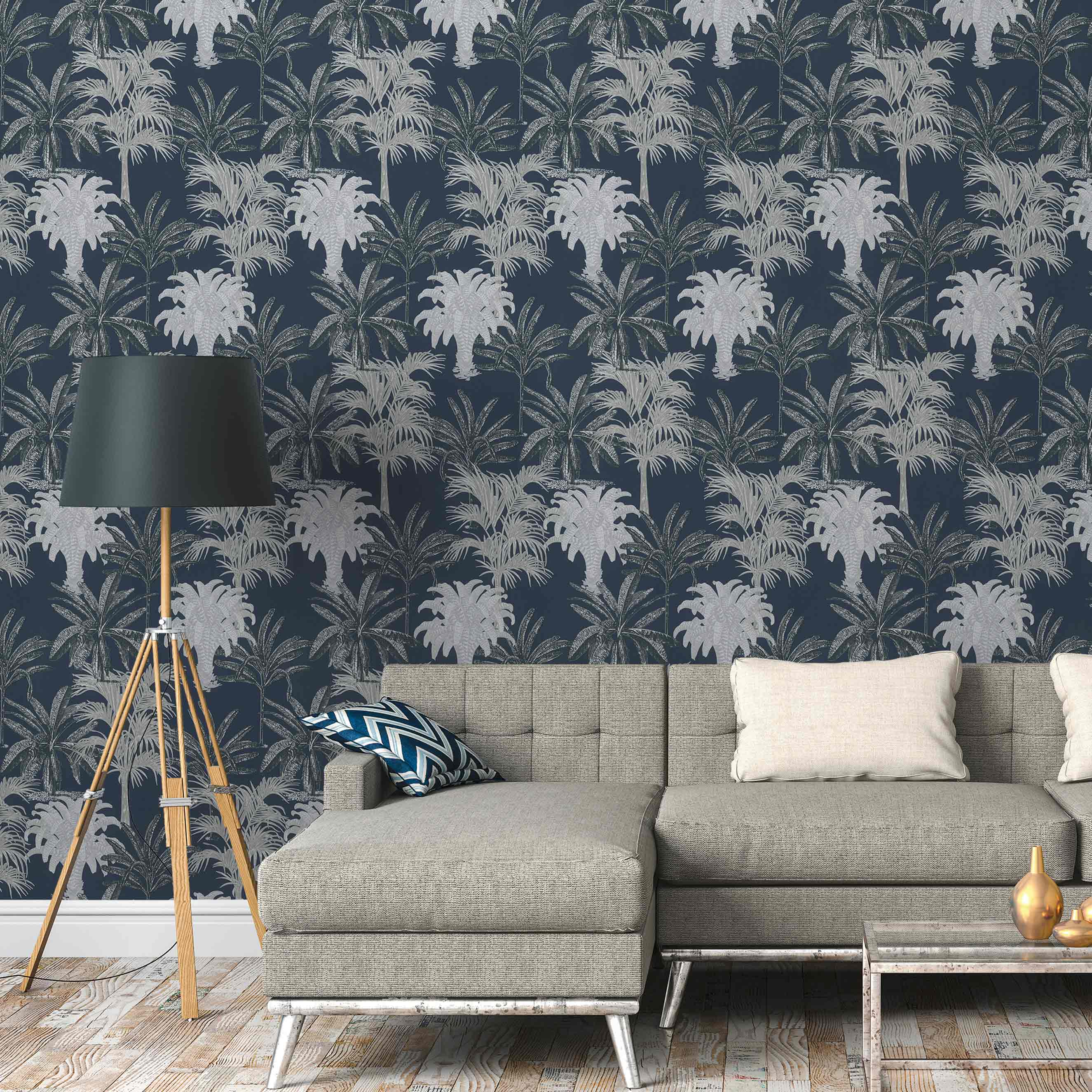 Designer Michalsky 4 Change is good | No. 10008 | Vliestapete Naturoptik | 0.53 m x 10.05 m | Blau