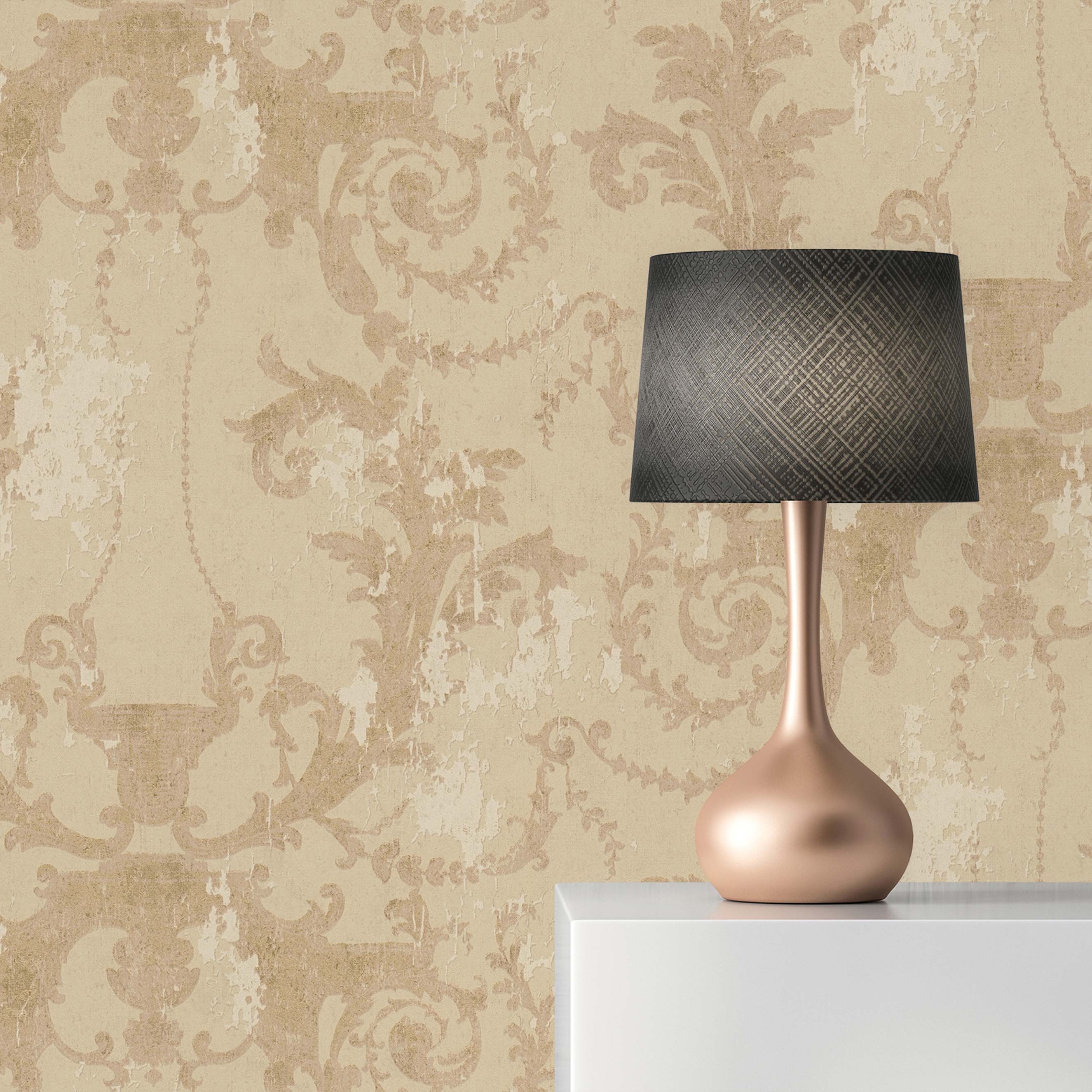 Tapete Barock Giulia M1-No.1501 | Vliestapete | Beige | Gold | Ornamente | Klassik